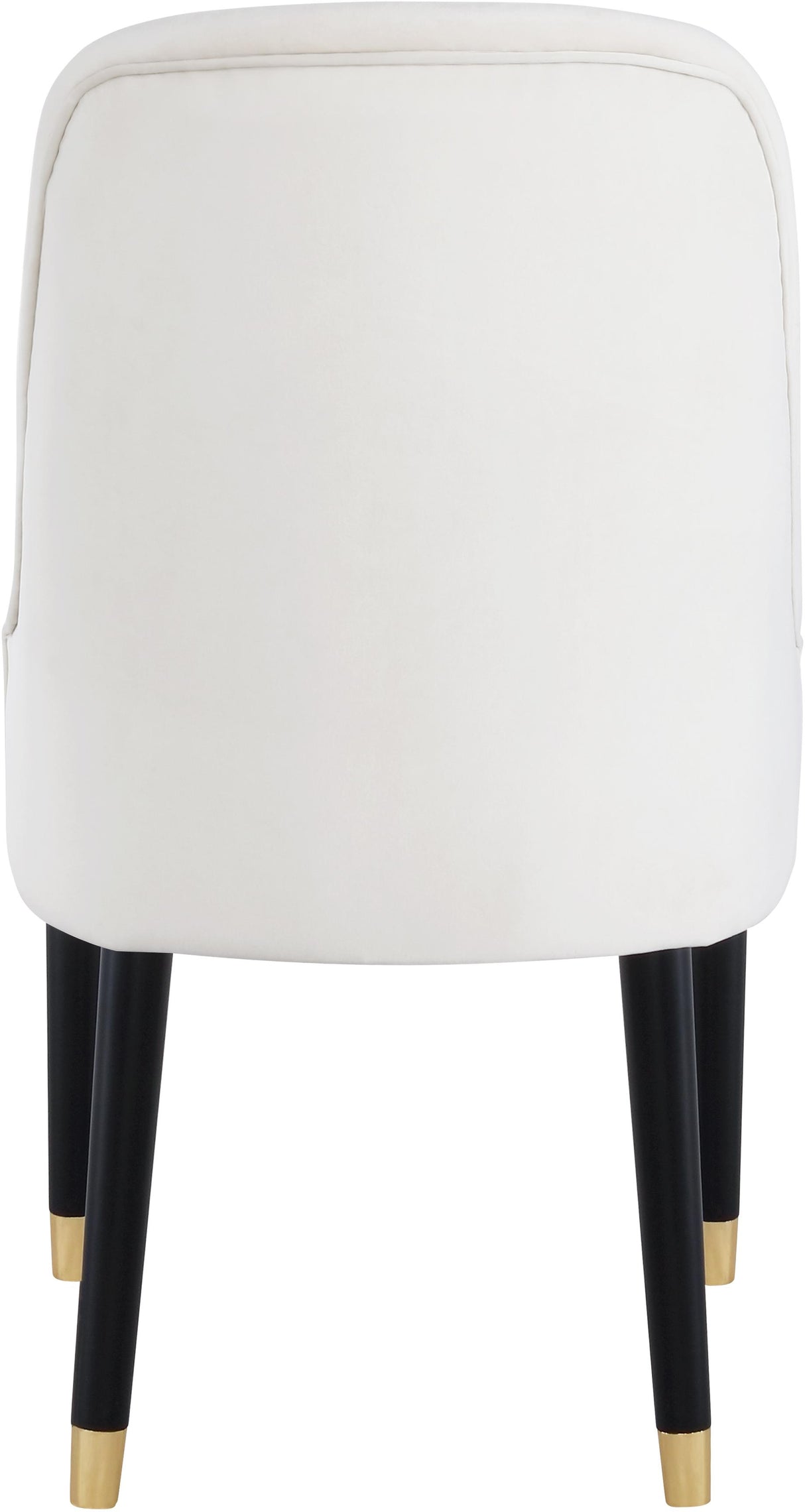 Omni Cream Velvet Dining Chair - galleria furniture outlet