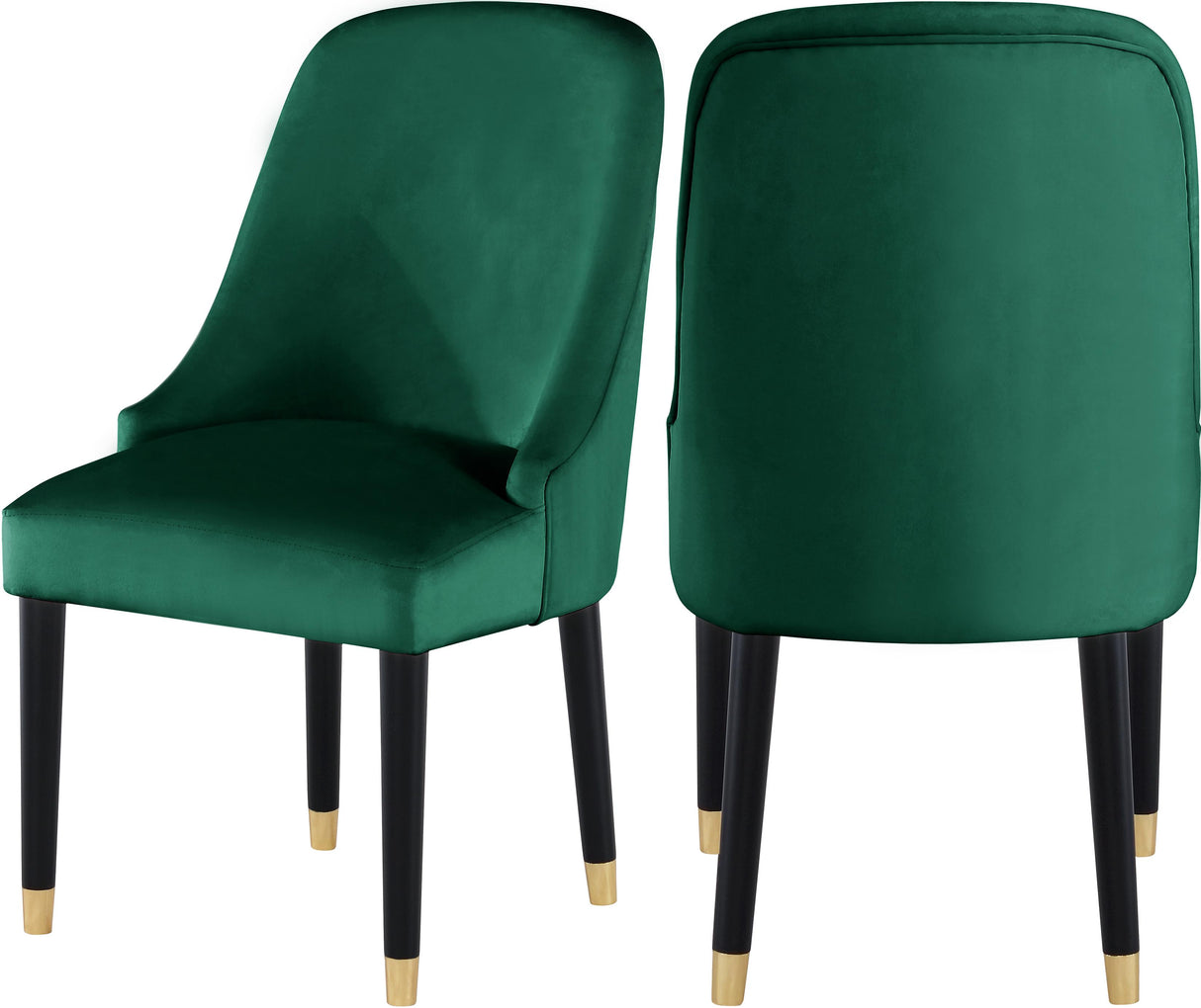 Omni Green Velvet Dining Chair - galleria furniture outlet