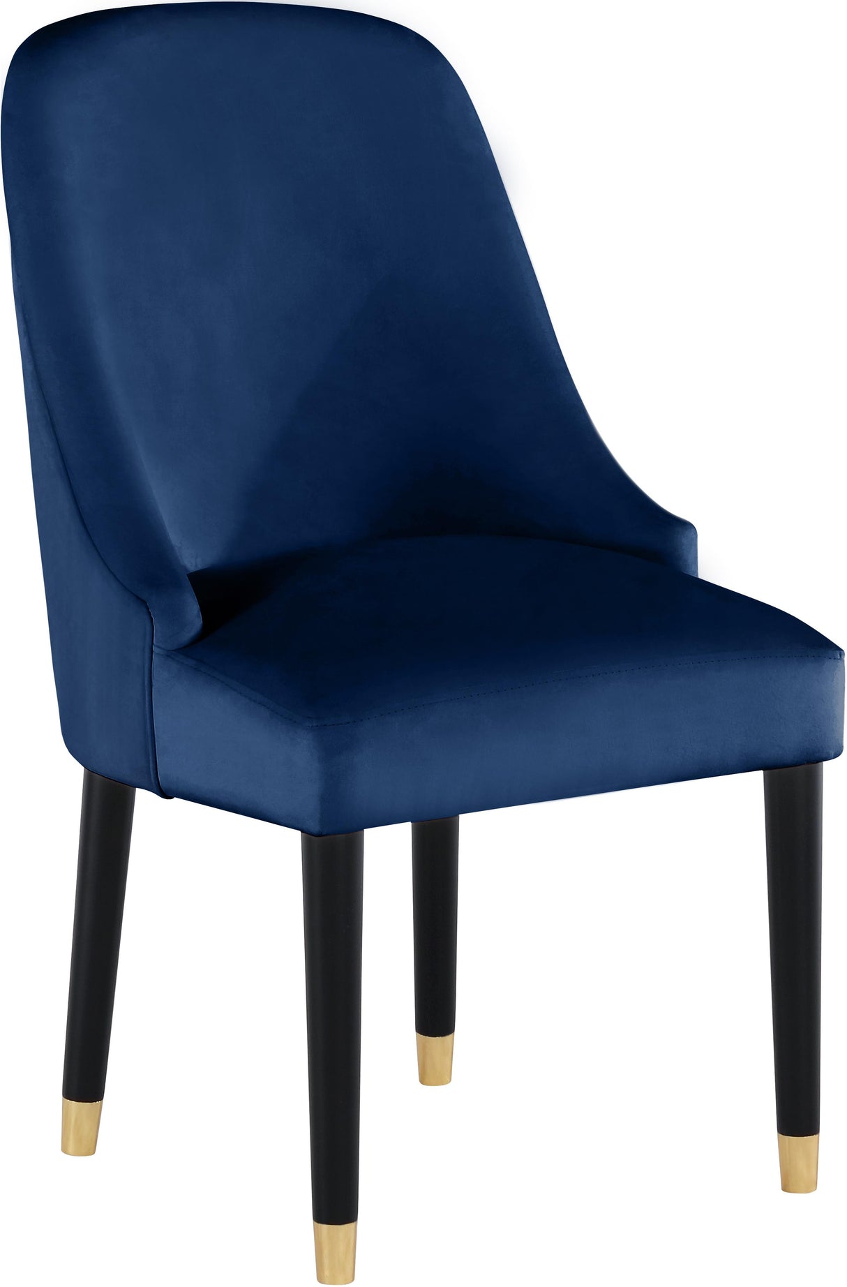 Omni Navy Velvet Dining Chair - galleria furniture outlet
