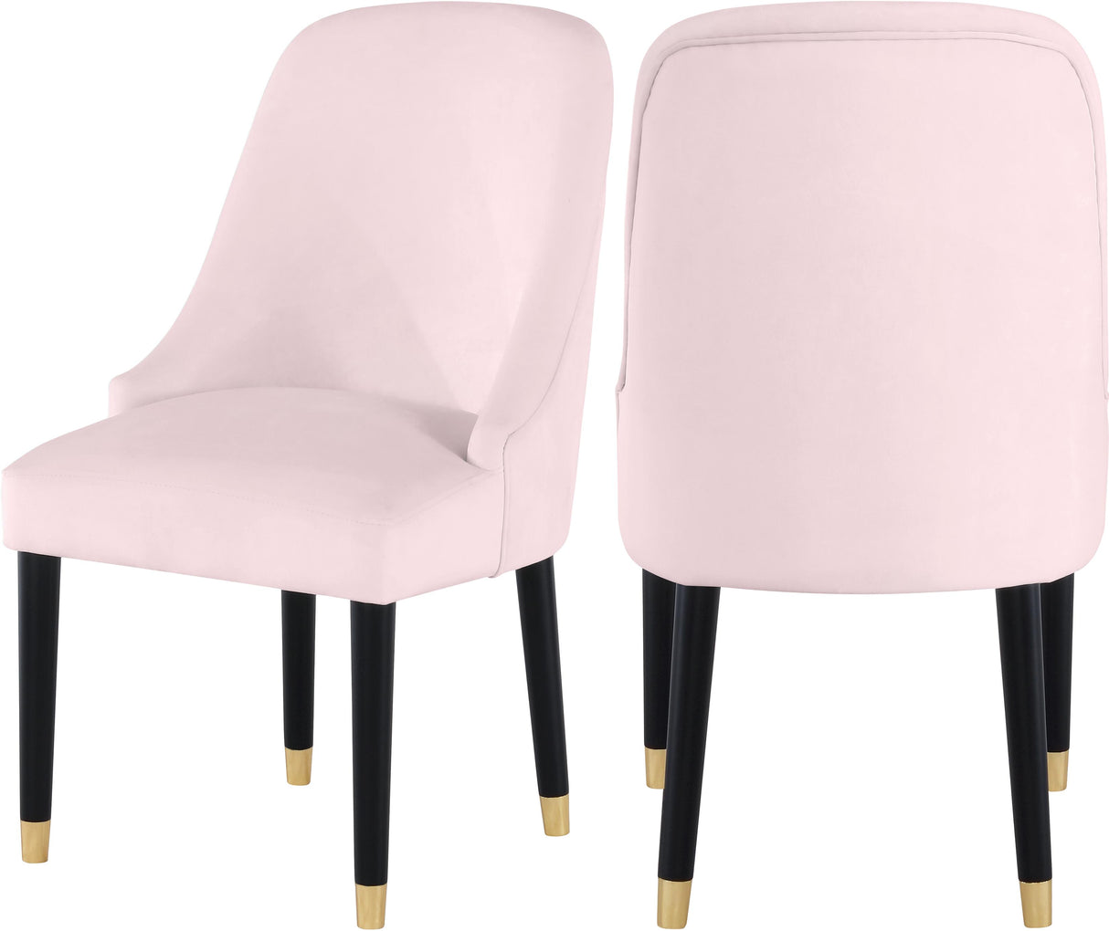 Omni Pink Velvet Dining Chair - galleria furniture outlet