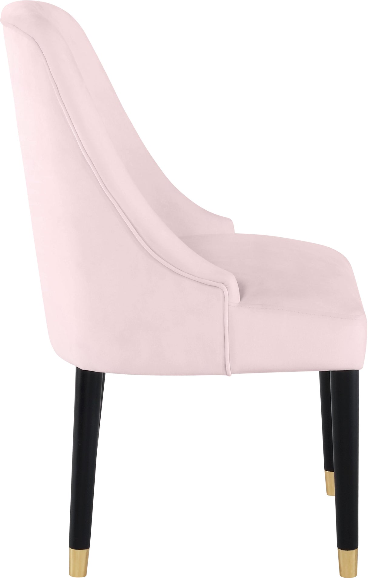 Omni Pink Velvet Dining Chair - galleria furniture outlet