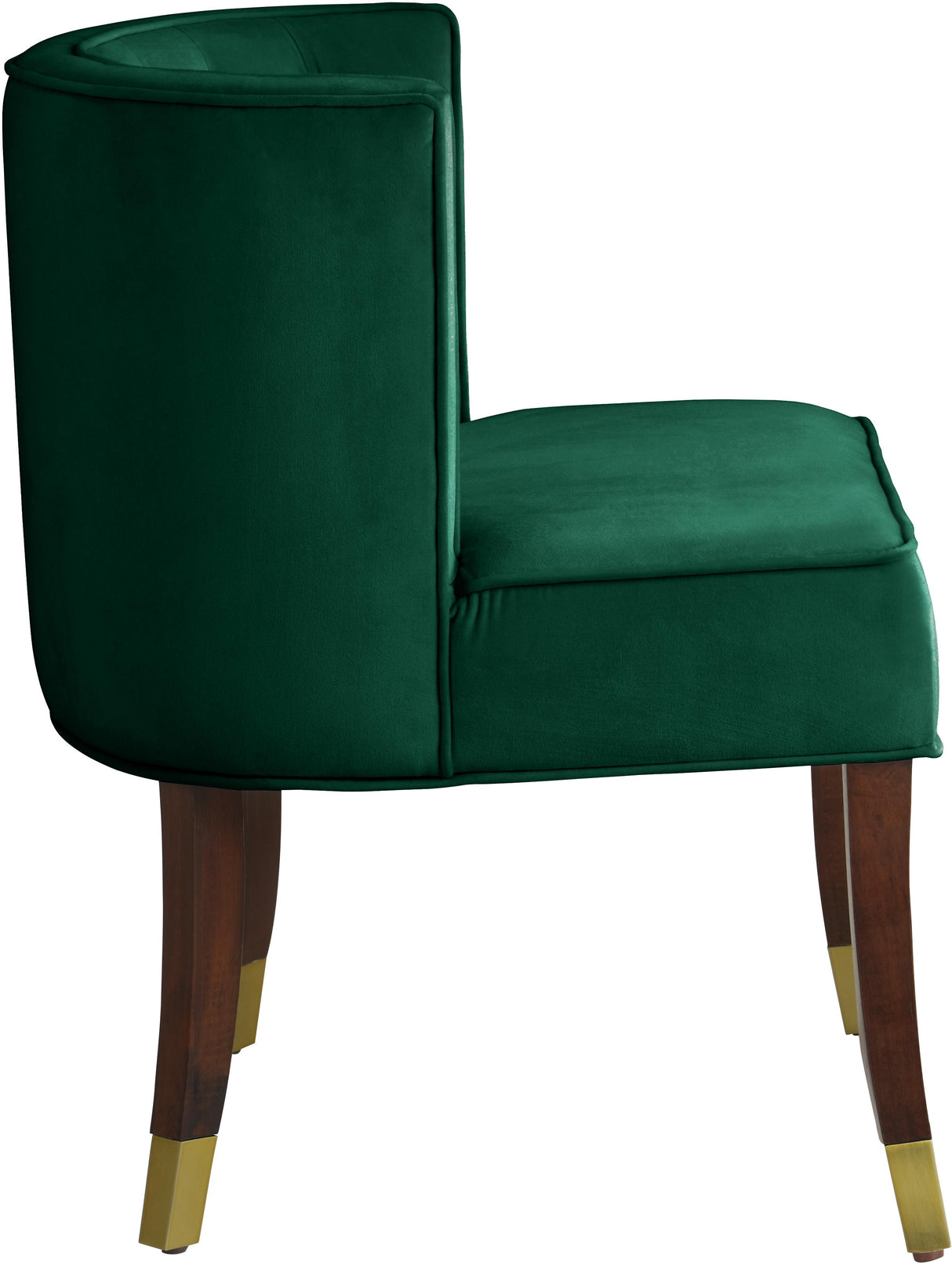 Perry Green Velvet Dining Chair - galleria furniture outlet