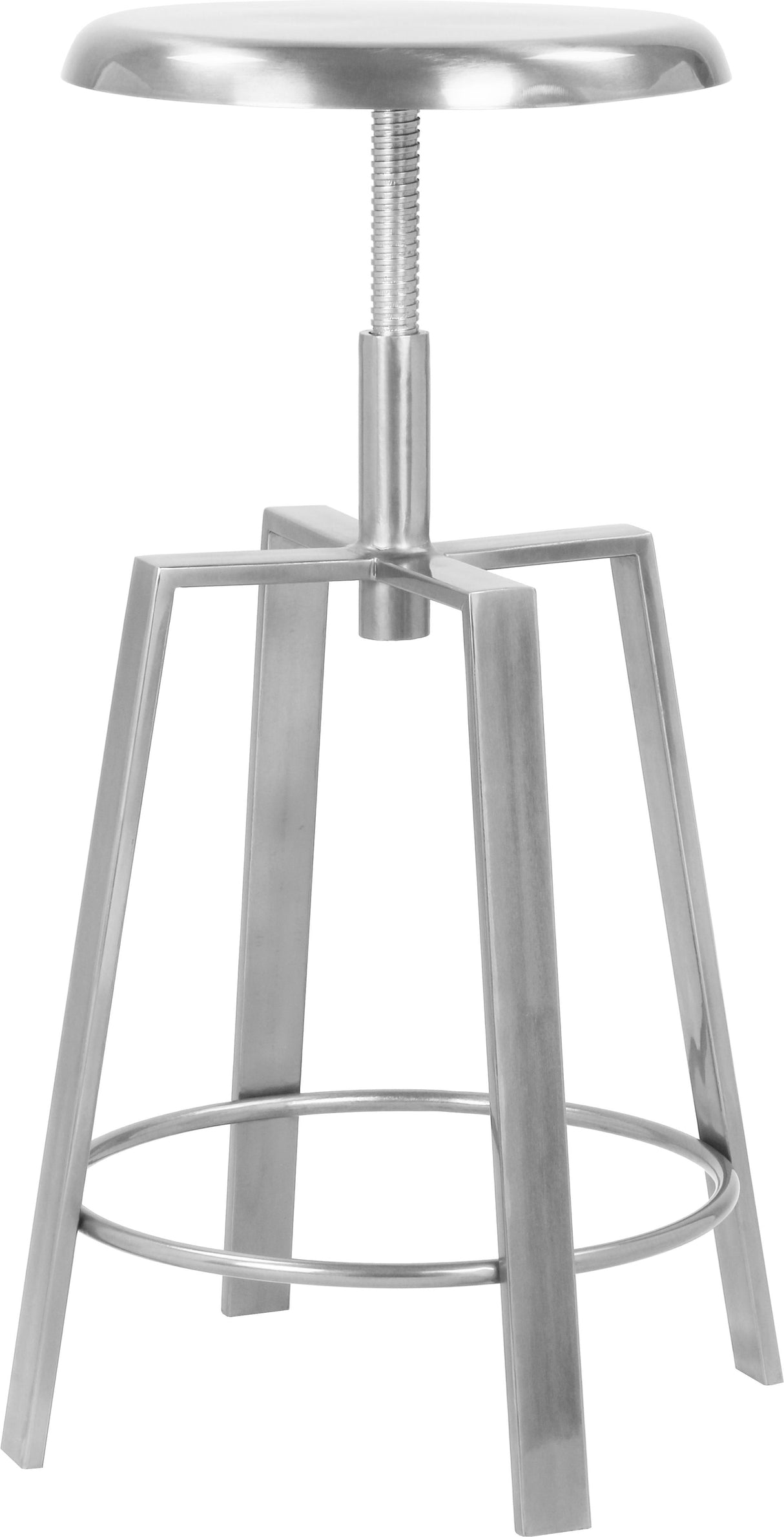 Lang Silver Counter/Bar Stool - galleria furniture outlet
