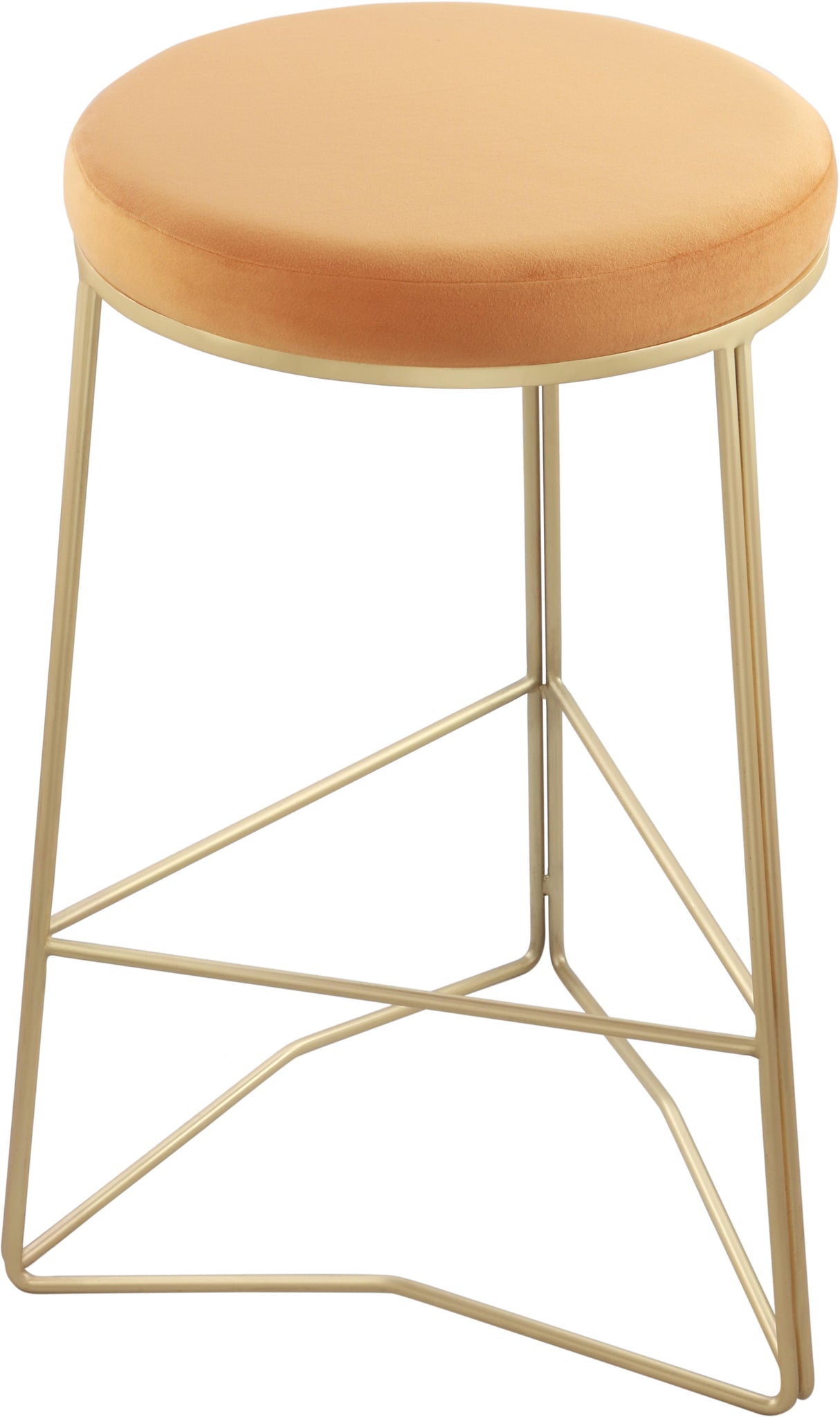 Tres Mango Velvet Counter Stool - galleria furniture outlet