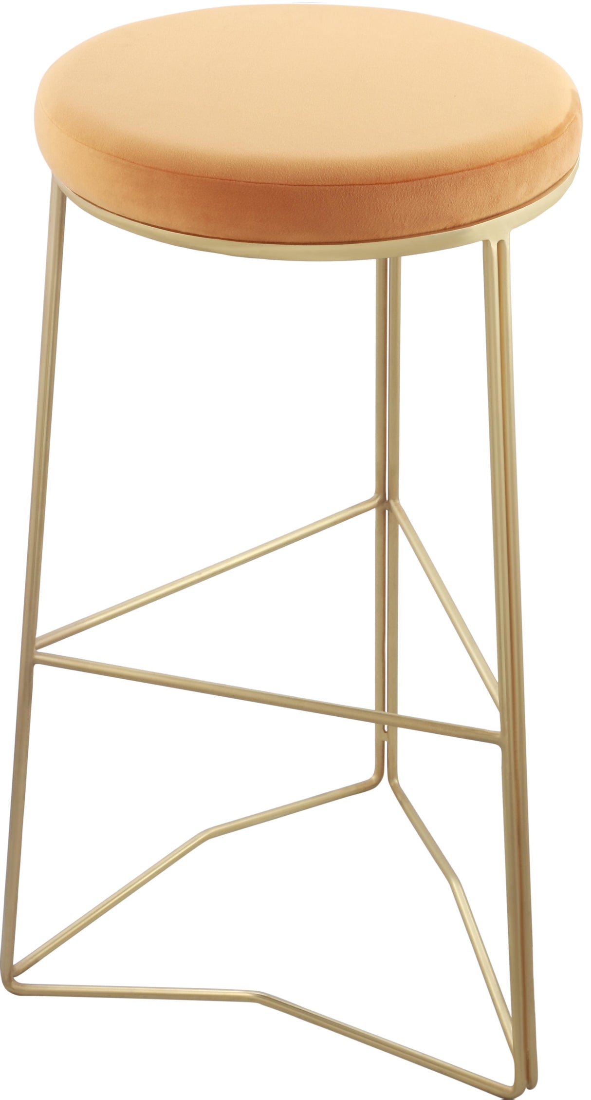 Tres Mango Velvet Bar Stool - galleria furniture outlet