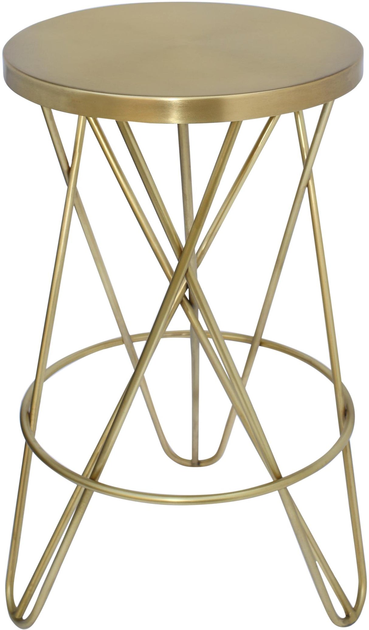 Mercury Gold Counter Stool - galleria furniture outlet