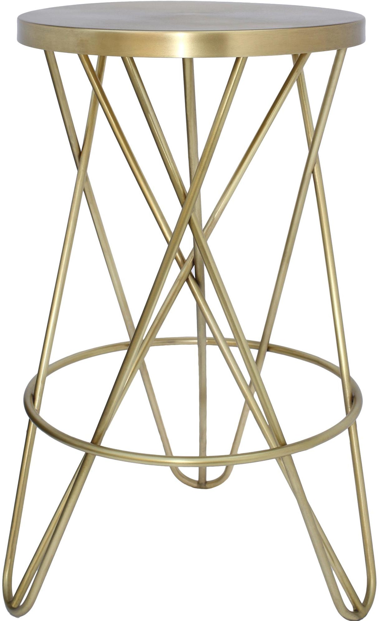 Mercury Gold Counter Stool - galleria furniture outlet