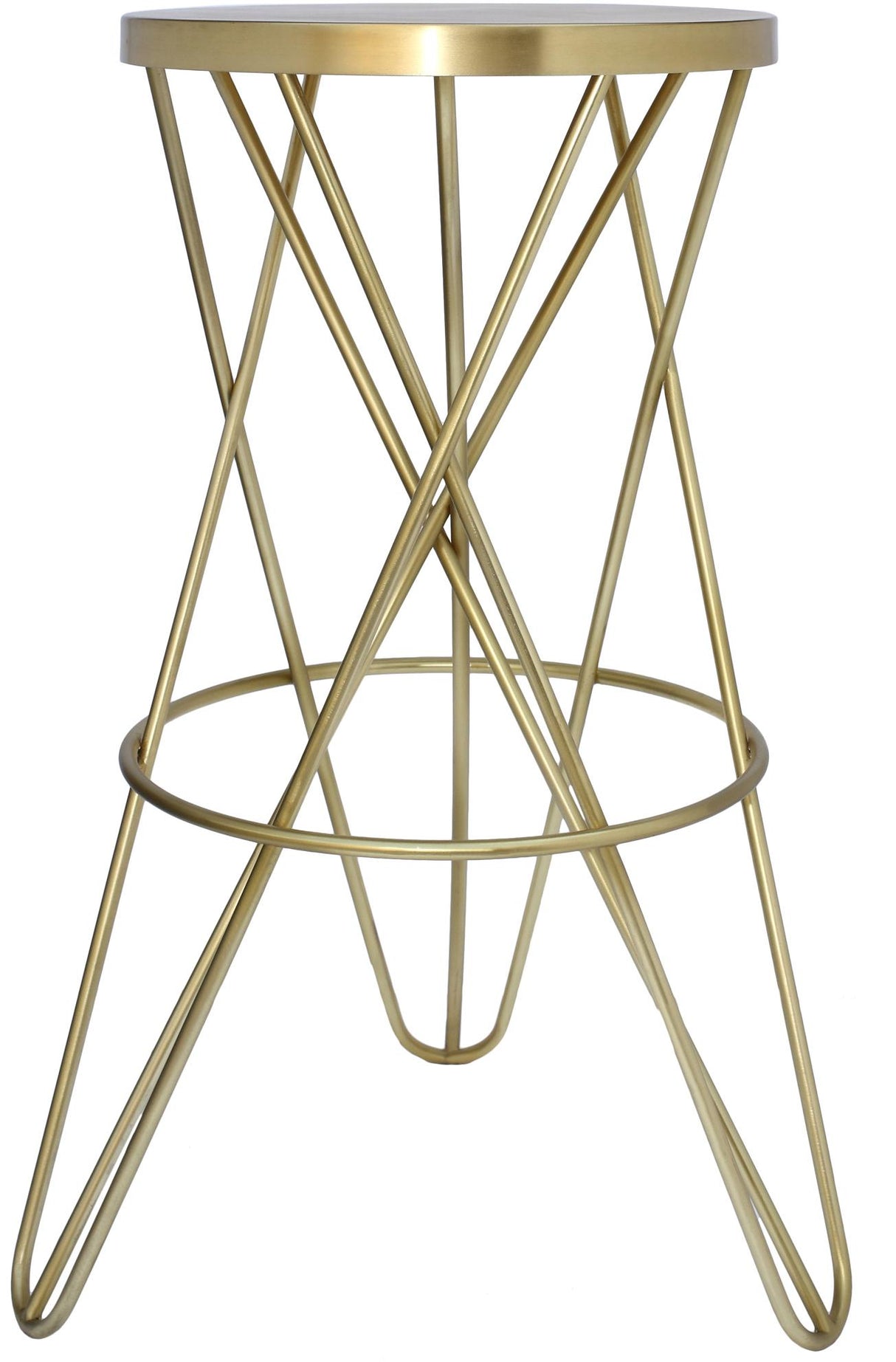 Mercury Gold Bar Stool - galleria furniture outlet