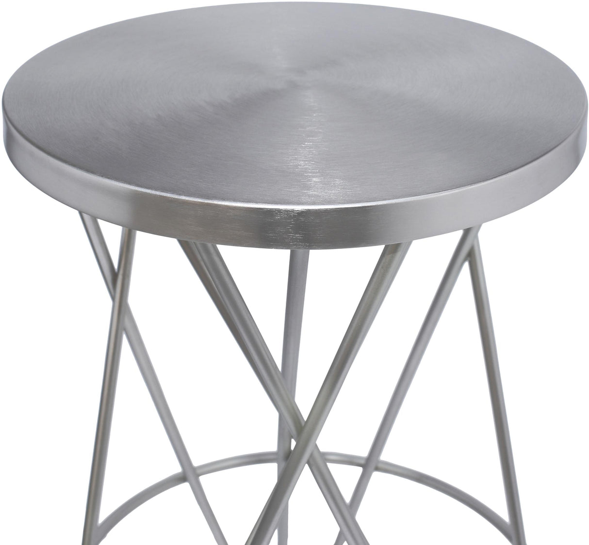 Mercury Silver Counter Stool - galleria furniture outlet