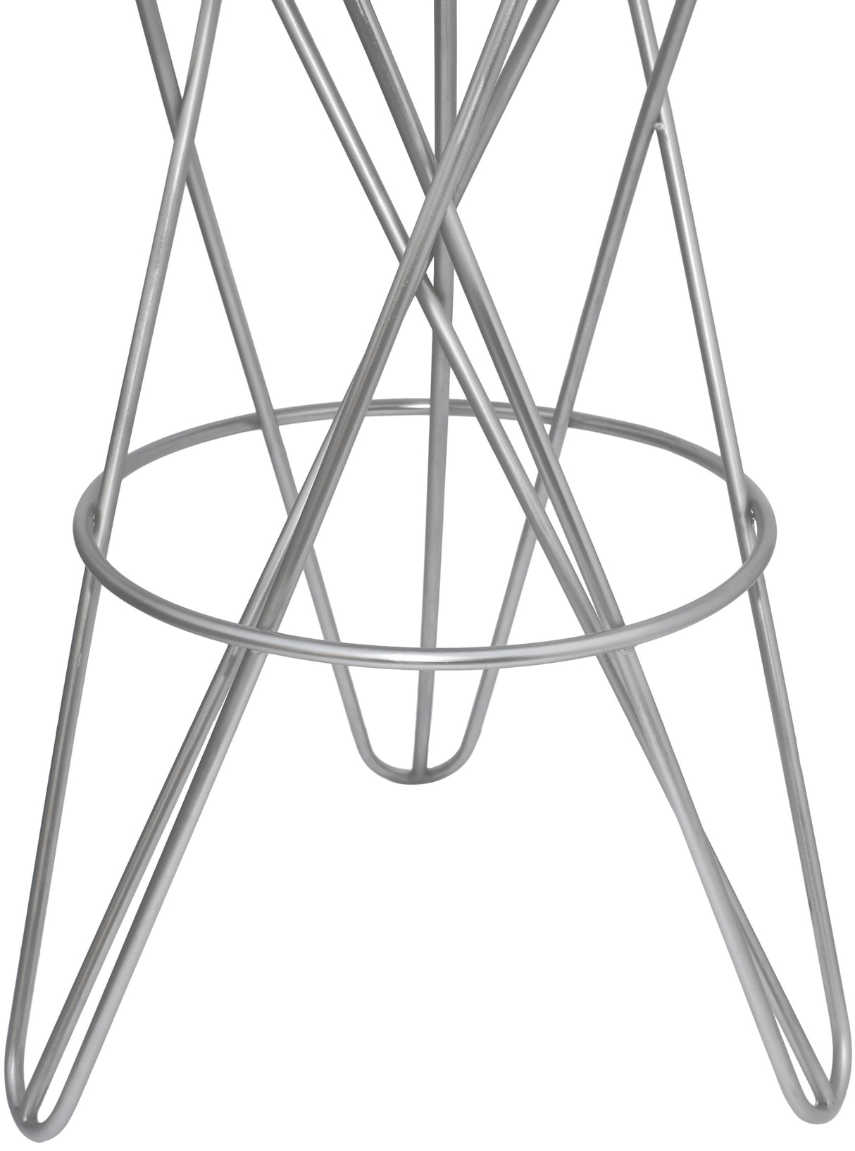 Mercury Silver Bar Stool - galleria furniture outlet