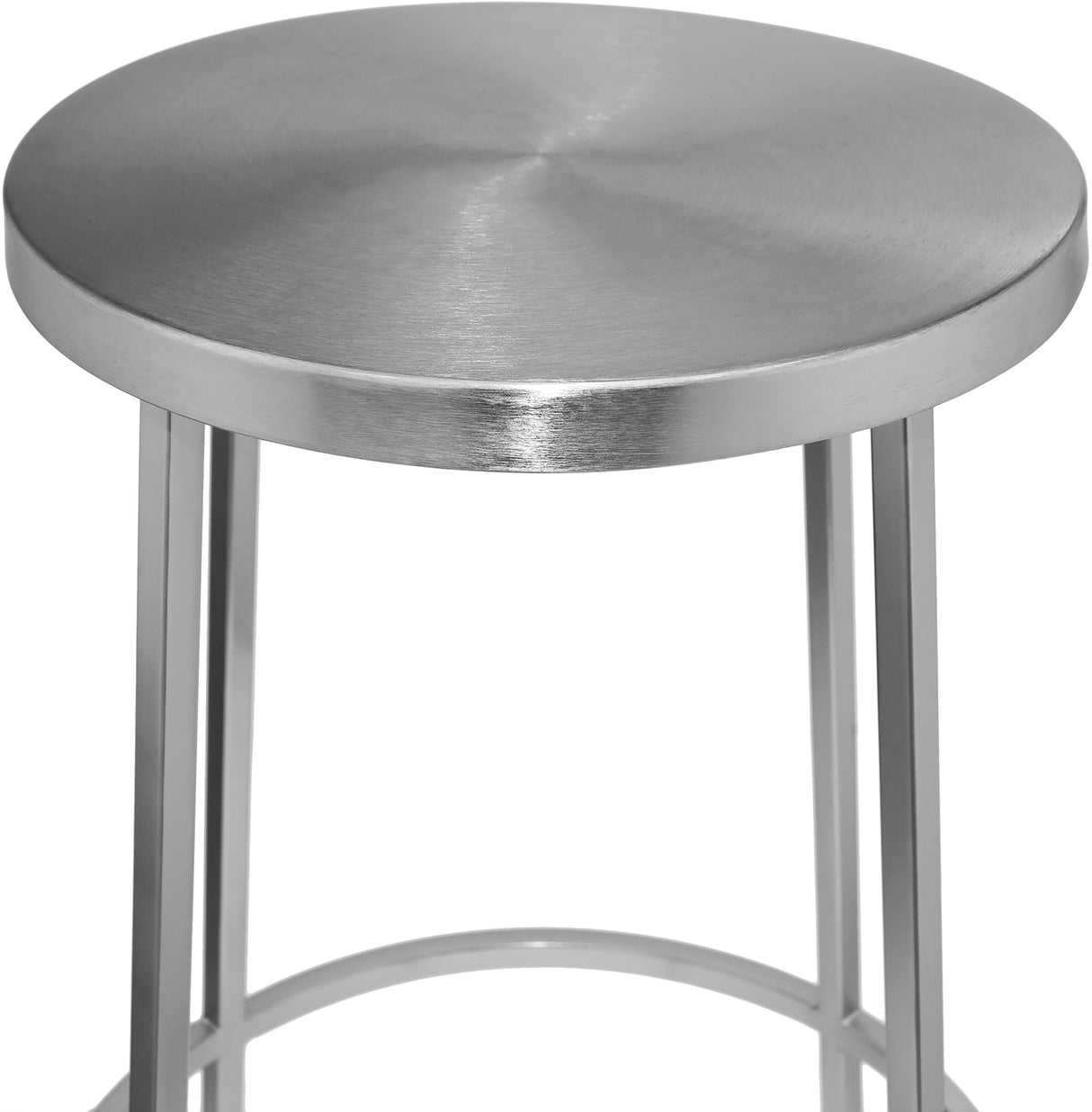 Tyson Silver Bar Stool - galleria furniture outlet