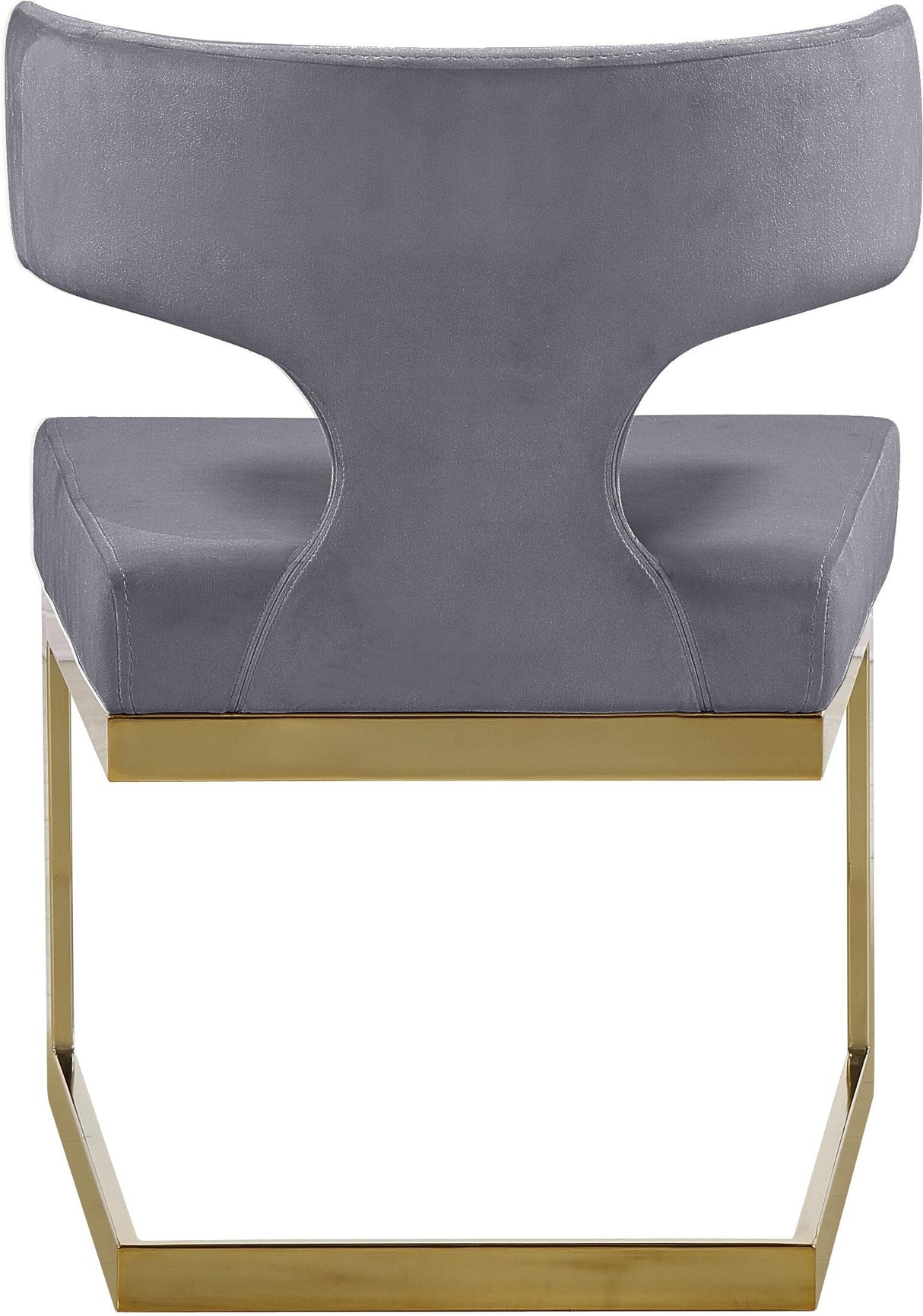 Alexandra Grey Velvet Dining Chair - galleria furniture outlet