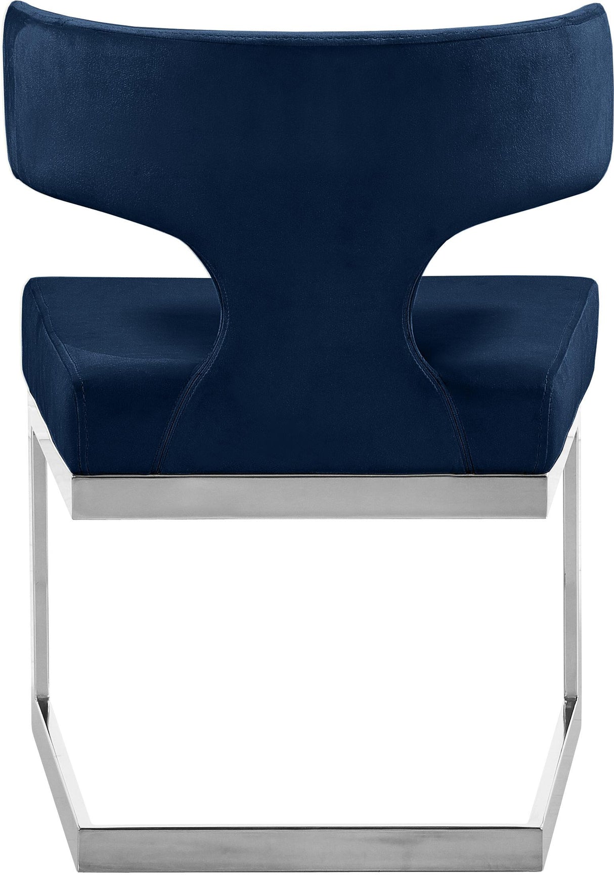 Alexandra Navy Velvet Dining Chair - galleria furniture outlet