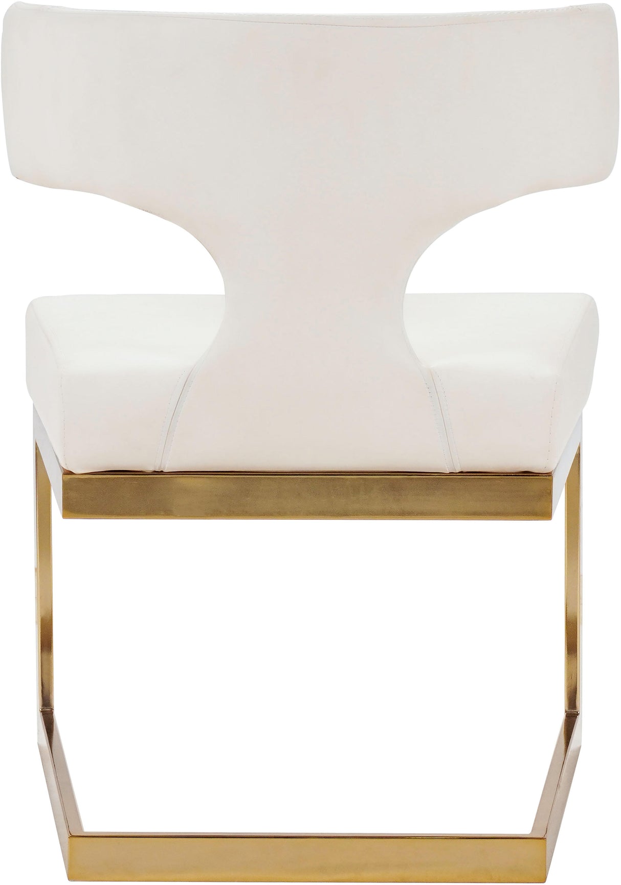 Alexandra White Faux Leather Dining Chair - galleria furniture outlet