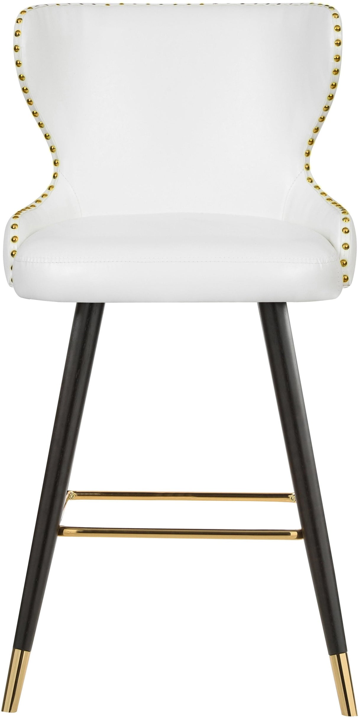Hendrix White Faux Leather Counter/Bar Stool - galleria furniture outlet