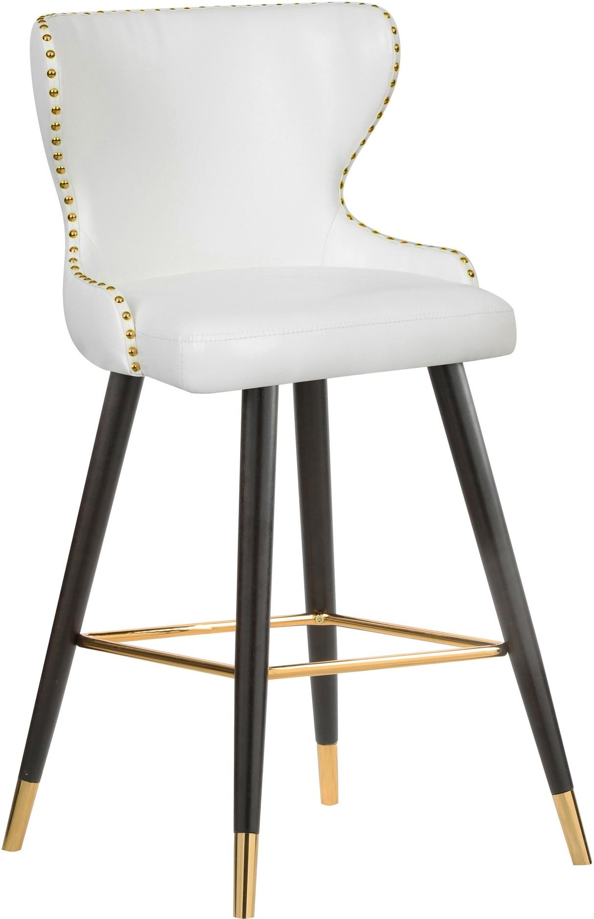 Hendrix White Faux Leather Counter/Bar Stool - galleria furniture outlet