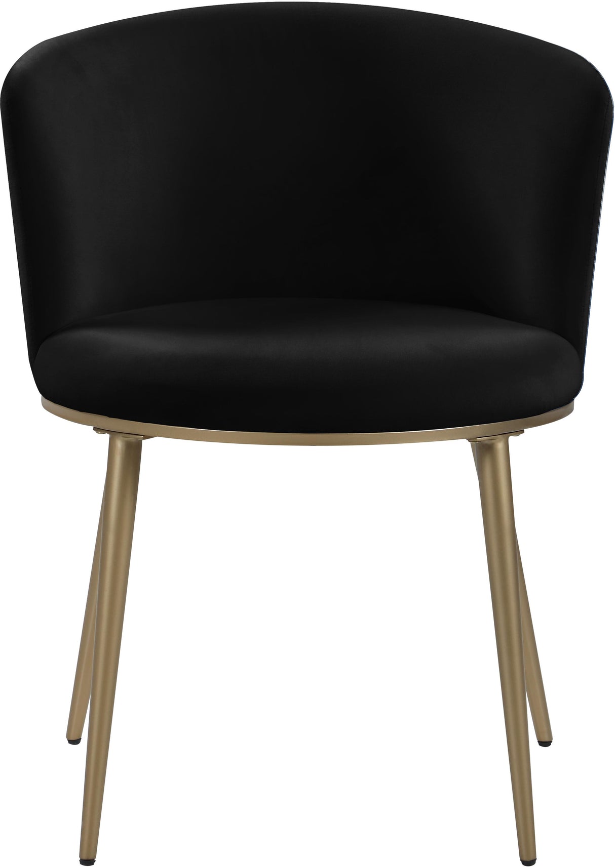 Skylar Black Velvet Dining Chair - galleria furniture outlet