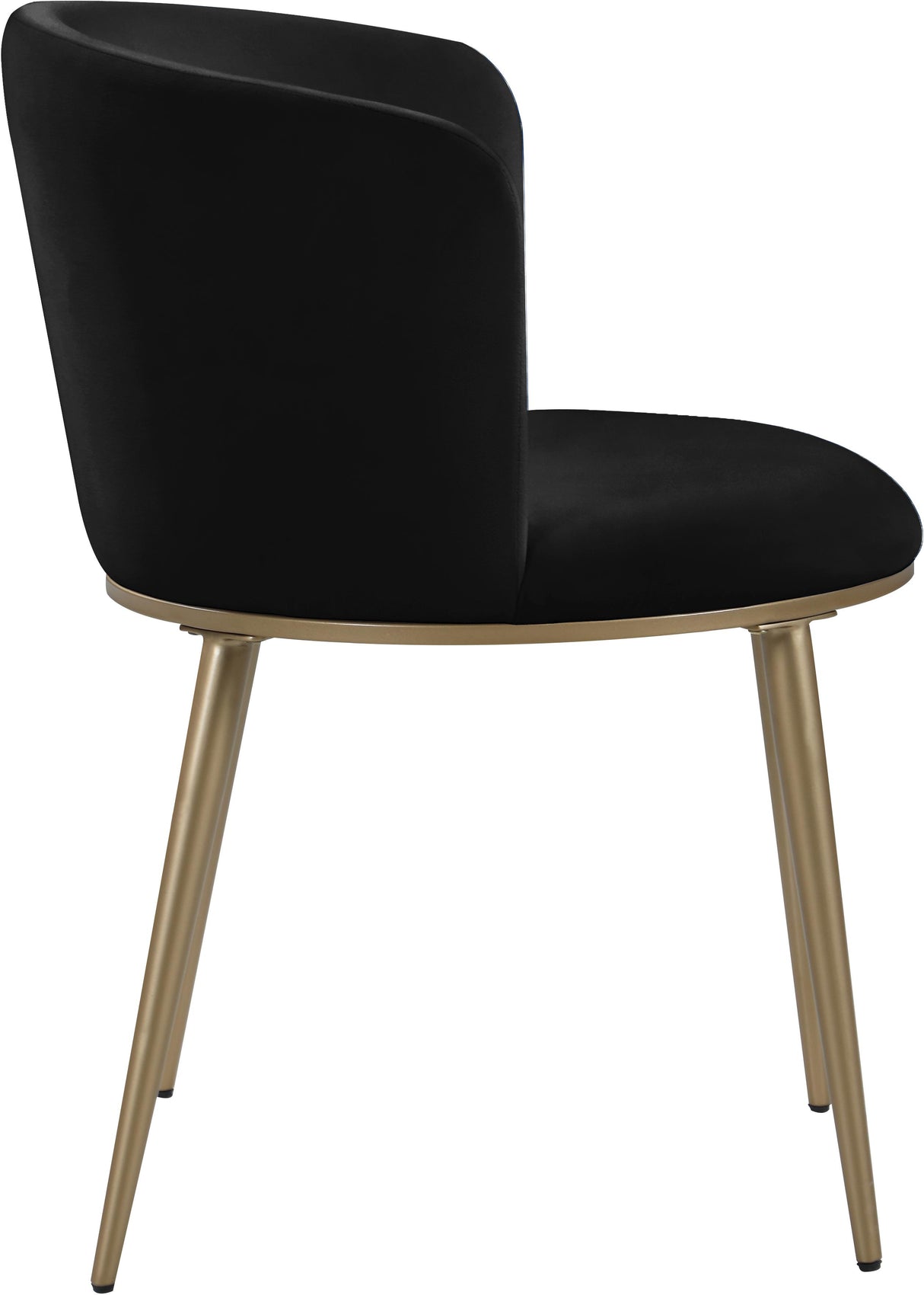 Skylar Black Velvet Dining Chair - galleria furniture outlet