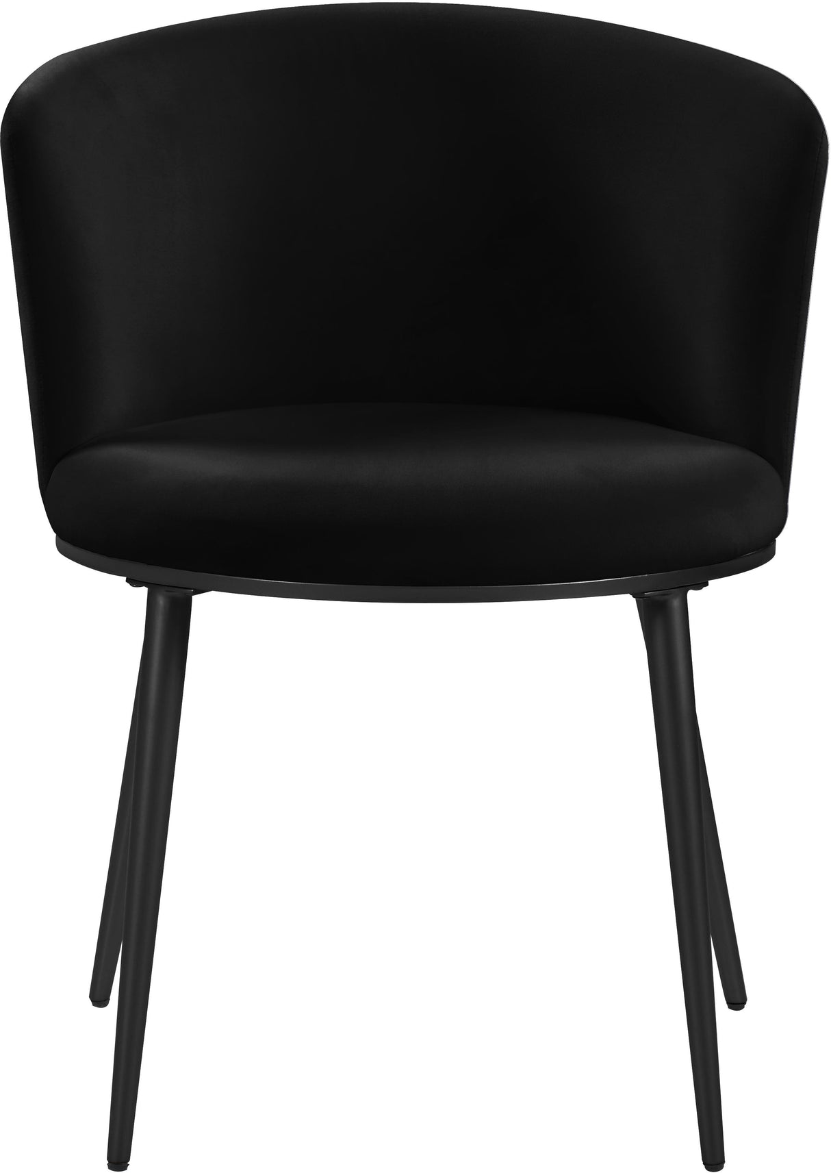 Skylar Black Velvet Dining Chair - galleria furniture outlet