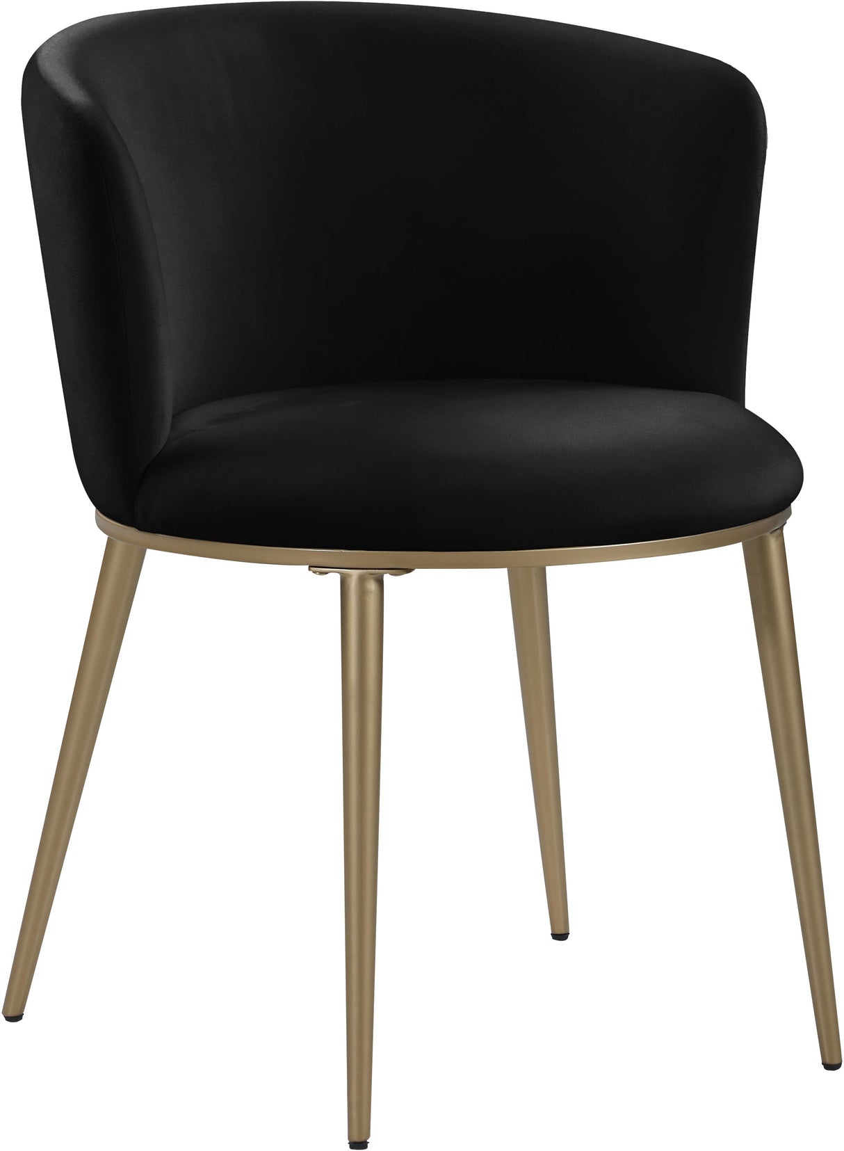 Skylar Black Velvet Dining Chair - galleria furniture outlet