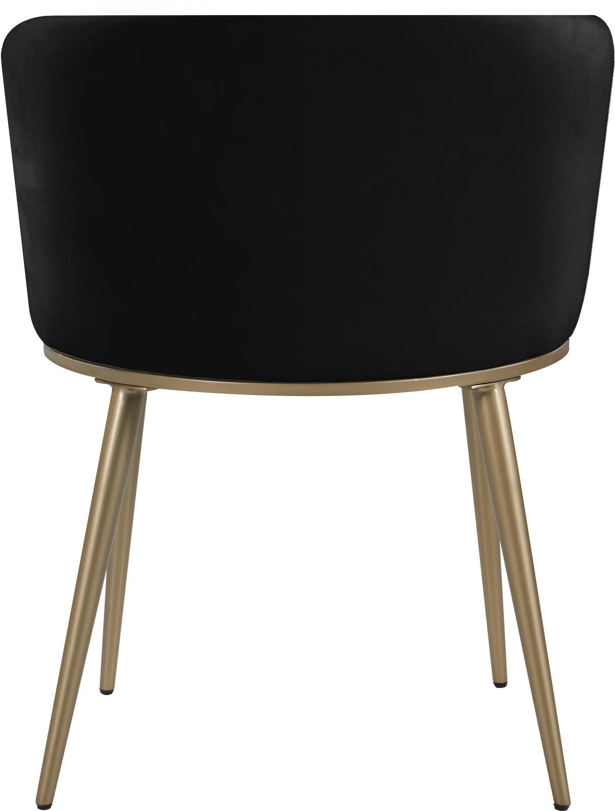 Skylar Black Velvet Dining Chair - galleria furniture outlet
