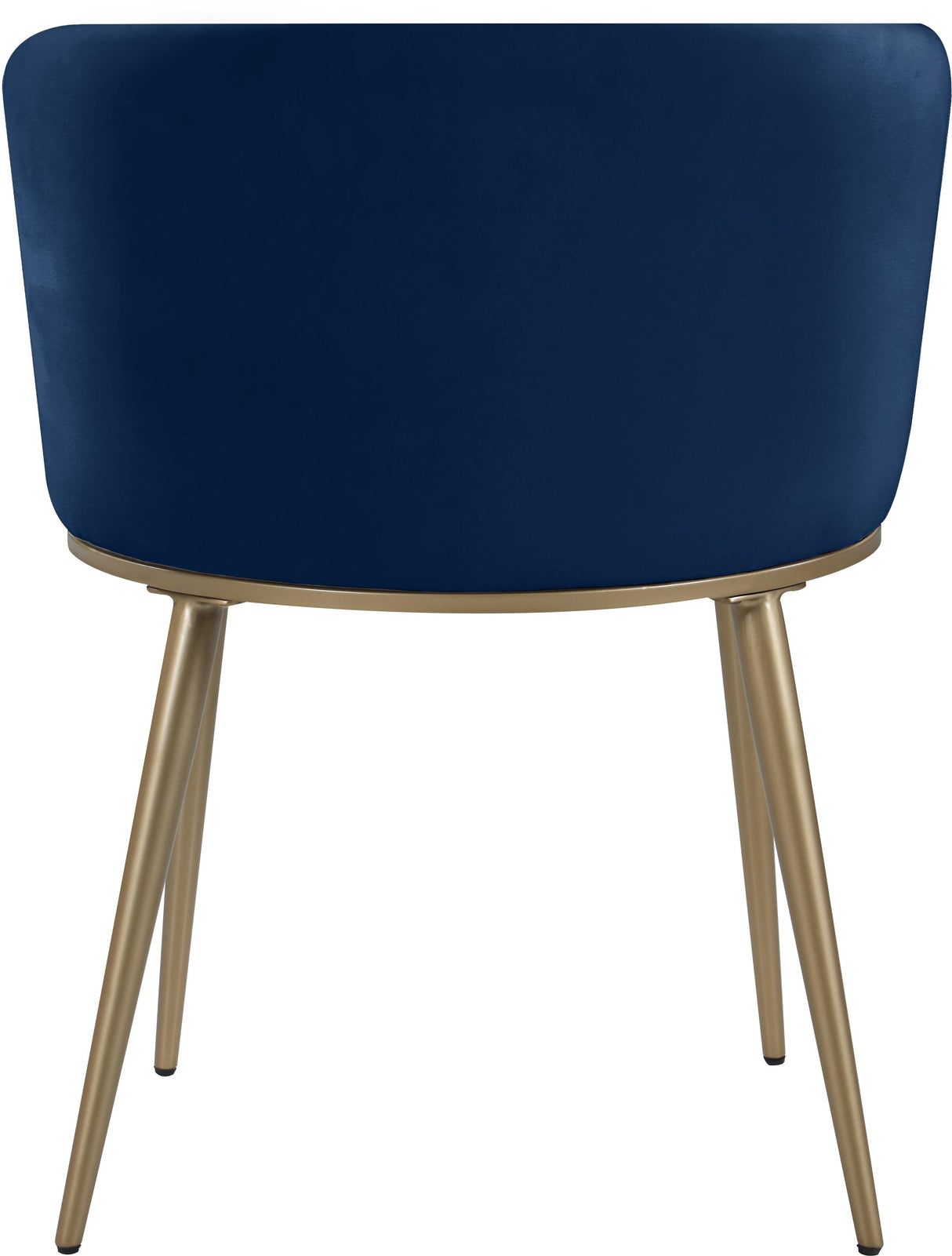 Skylar Navy Velvet Dining Chair - galleria furniture outlet