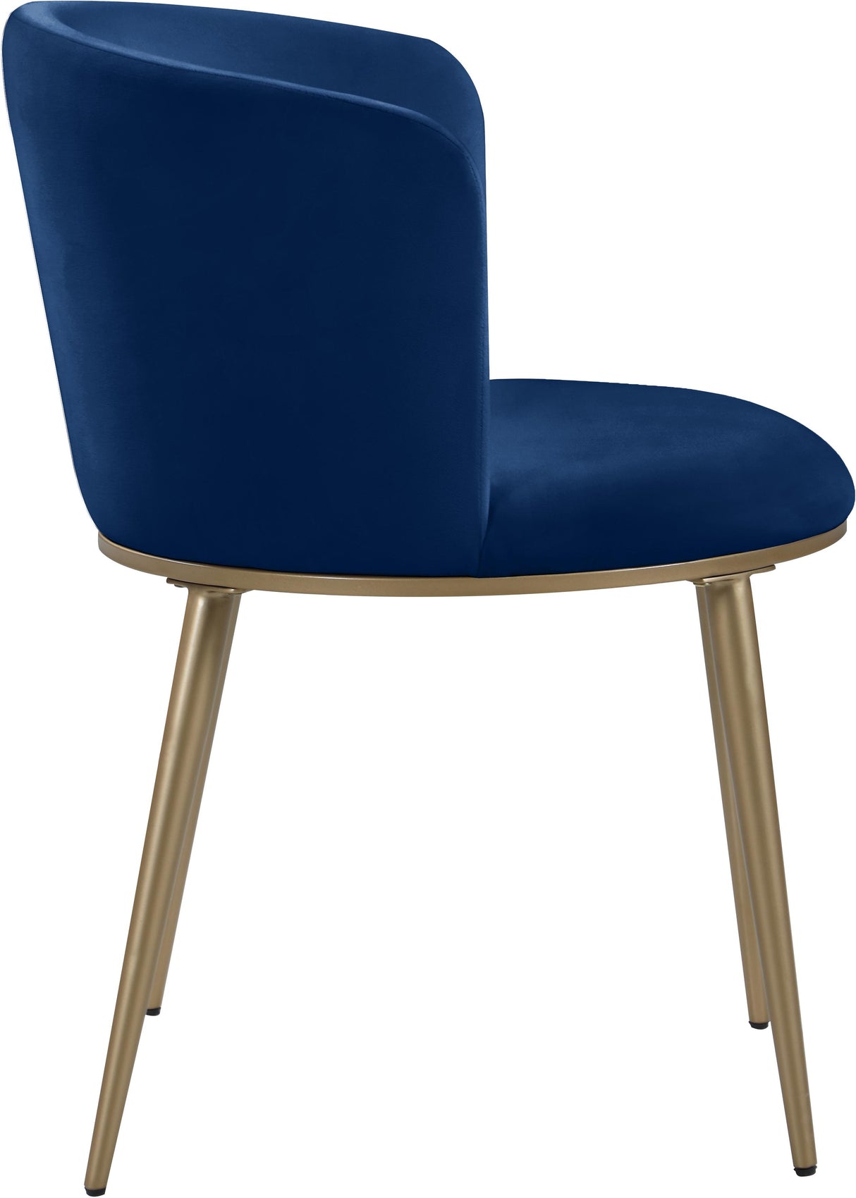 Skylar Navy Velvet Dining Chair - galleria furniture outlet