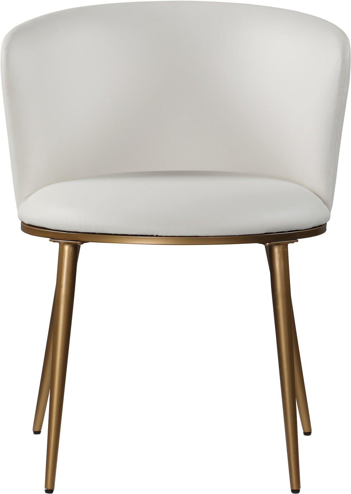 Skylar White Faux Leather Dining Chair - galleria furniture outlet