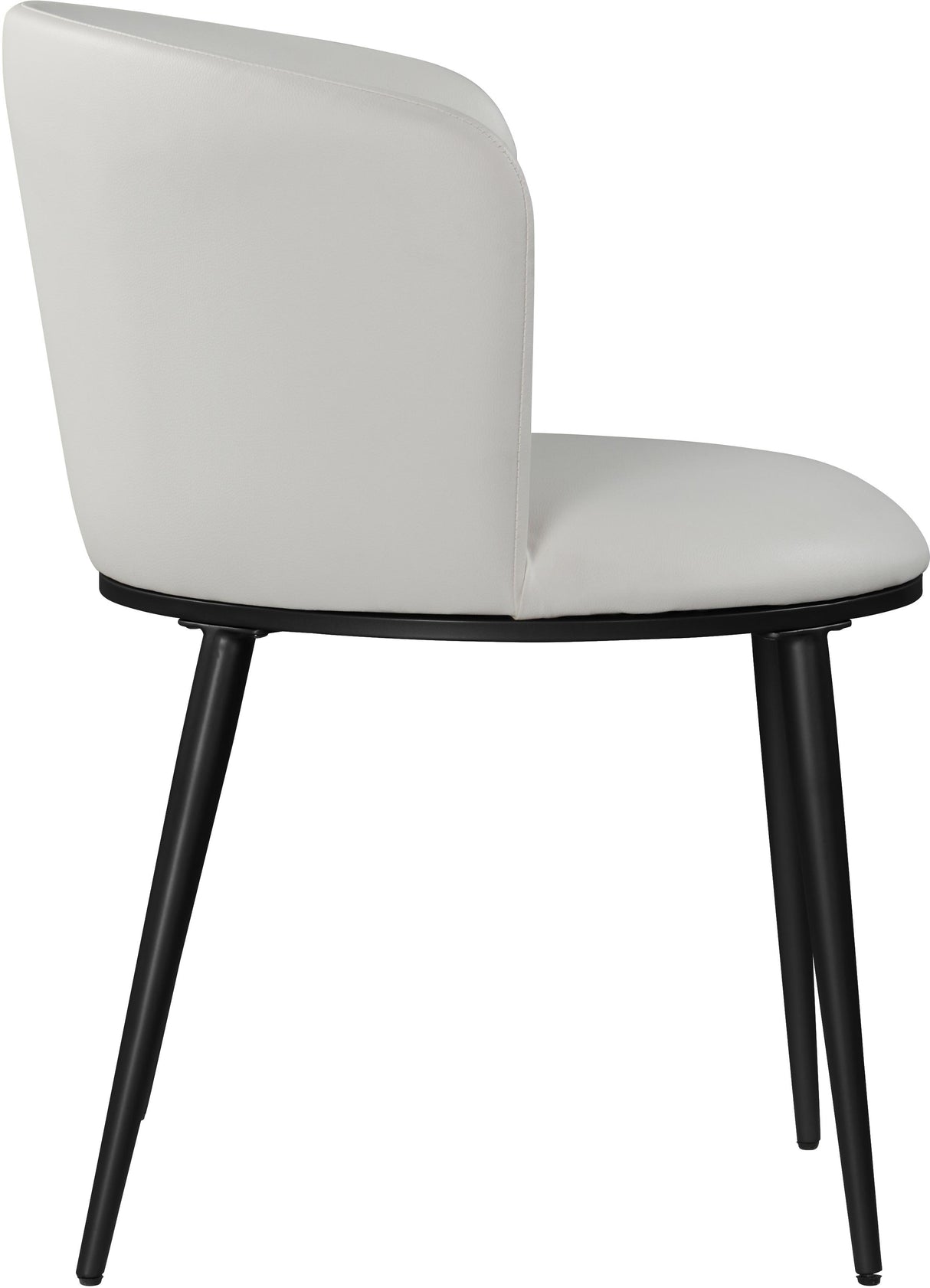 Skylar White Faux Leather Dining Chair - galleria furniture outlet