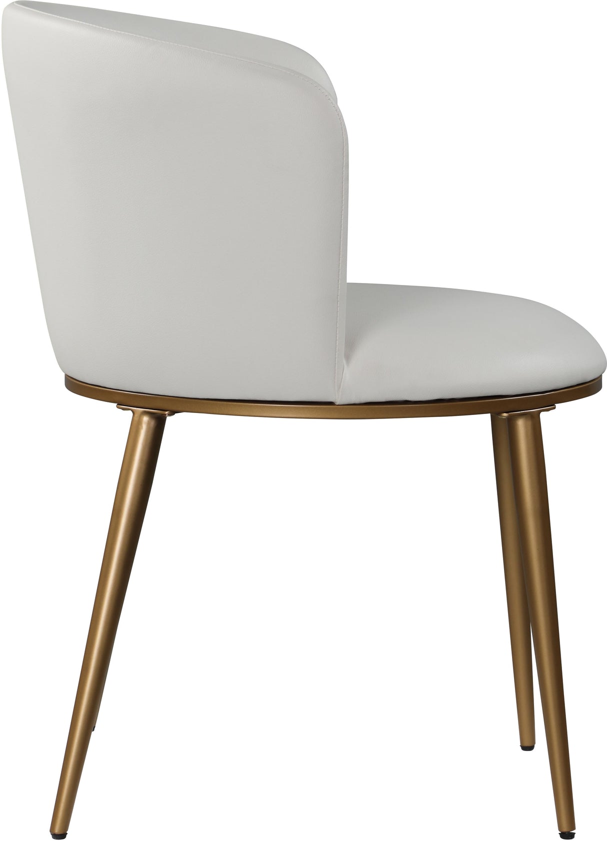 Skylar White Faux Leather Dining Chair - galleria furniture outlet