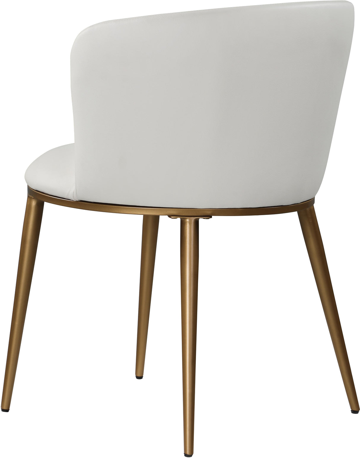 Skylar White Faux Leather Dining Chair - galleria furniture outlet