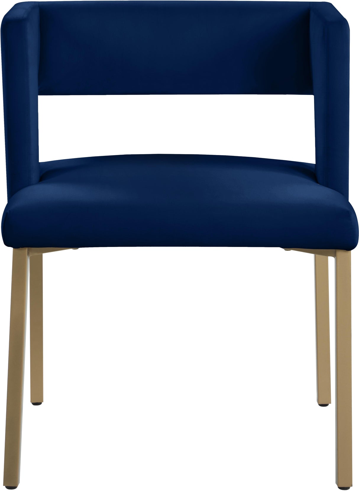Caleb Navy Velvet Dining Chair - galleria furniture outlet