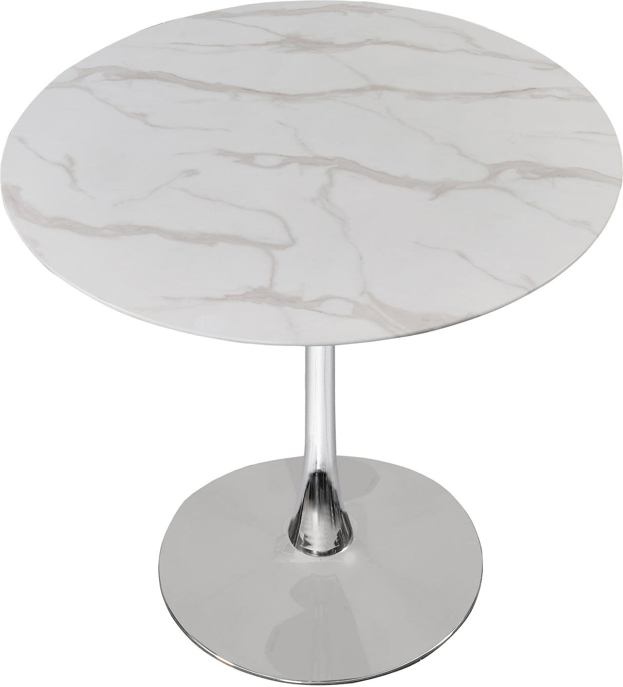 Tulip Chrome Dining Table (3 Boxes) - galleria furniture outlet