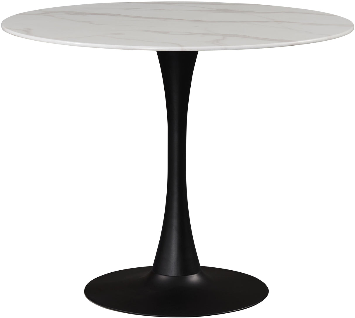 Tulip Matte Black Dining Table (3 Boxes) - galleria furniture outlet