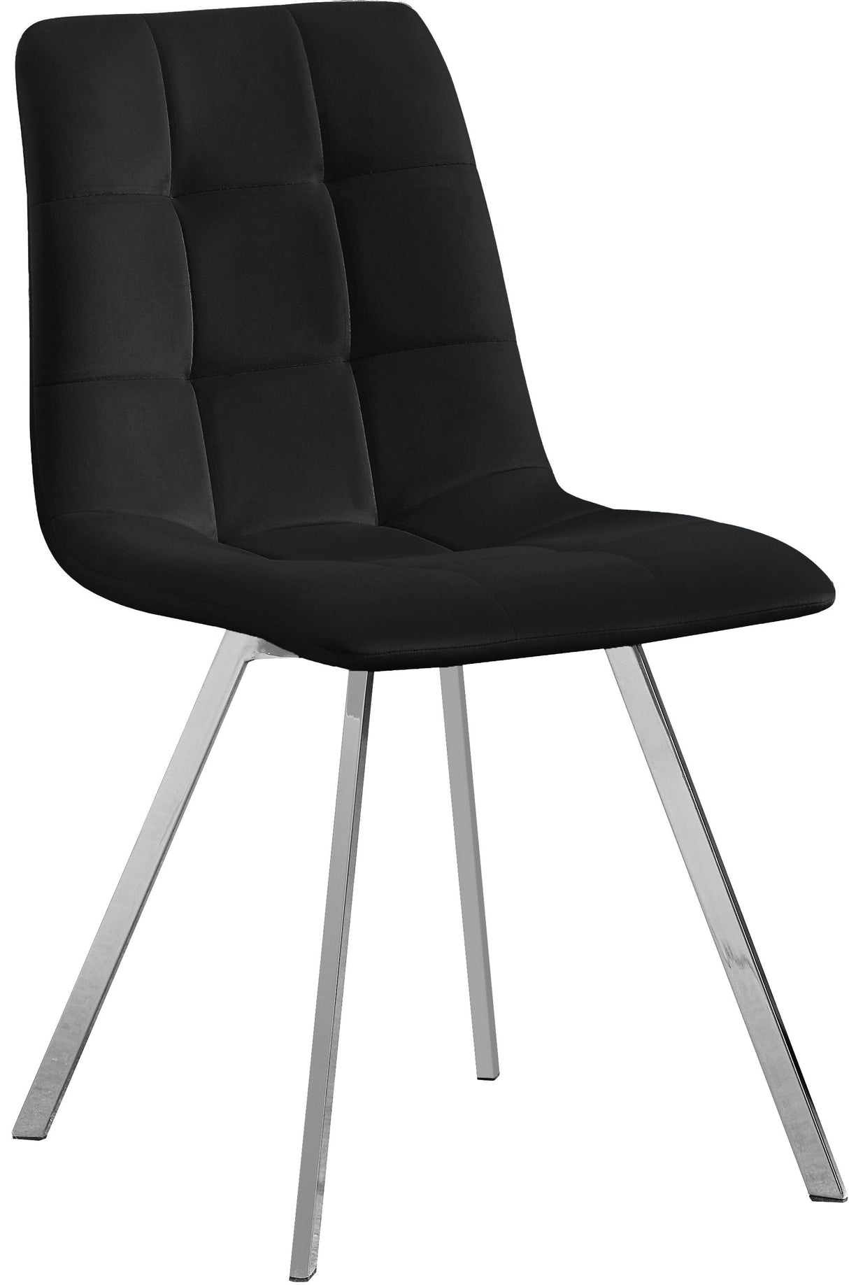 Annie Black Velvet Dining Chair - galleria furniture outlet