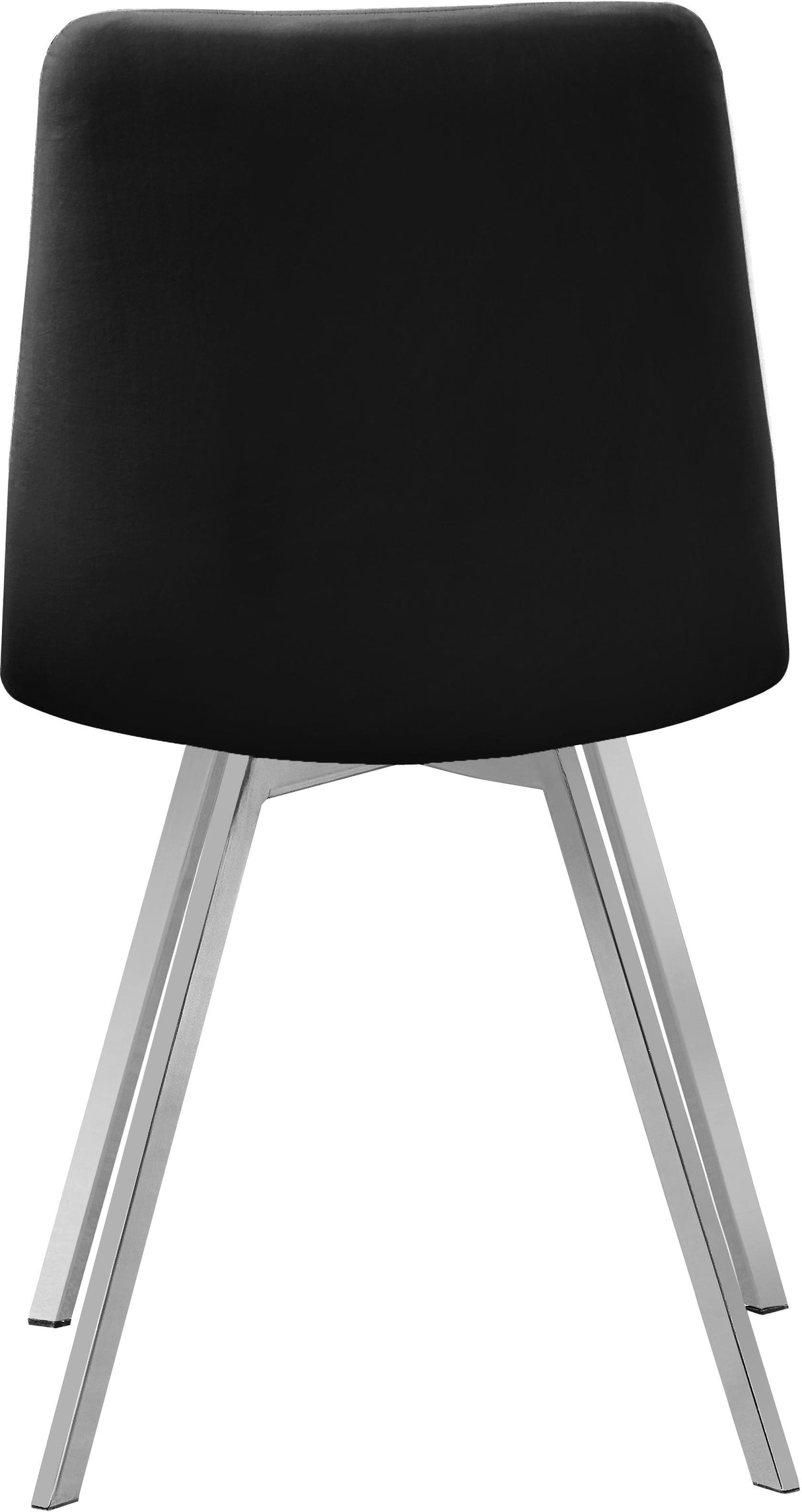 Annie Black Velvet Dining Chair - galleria furniture outlet