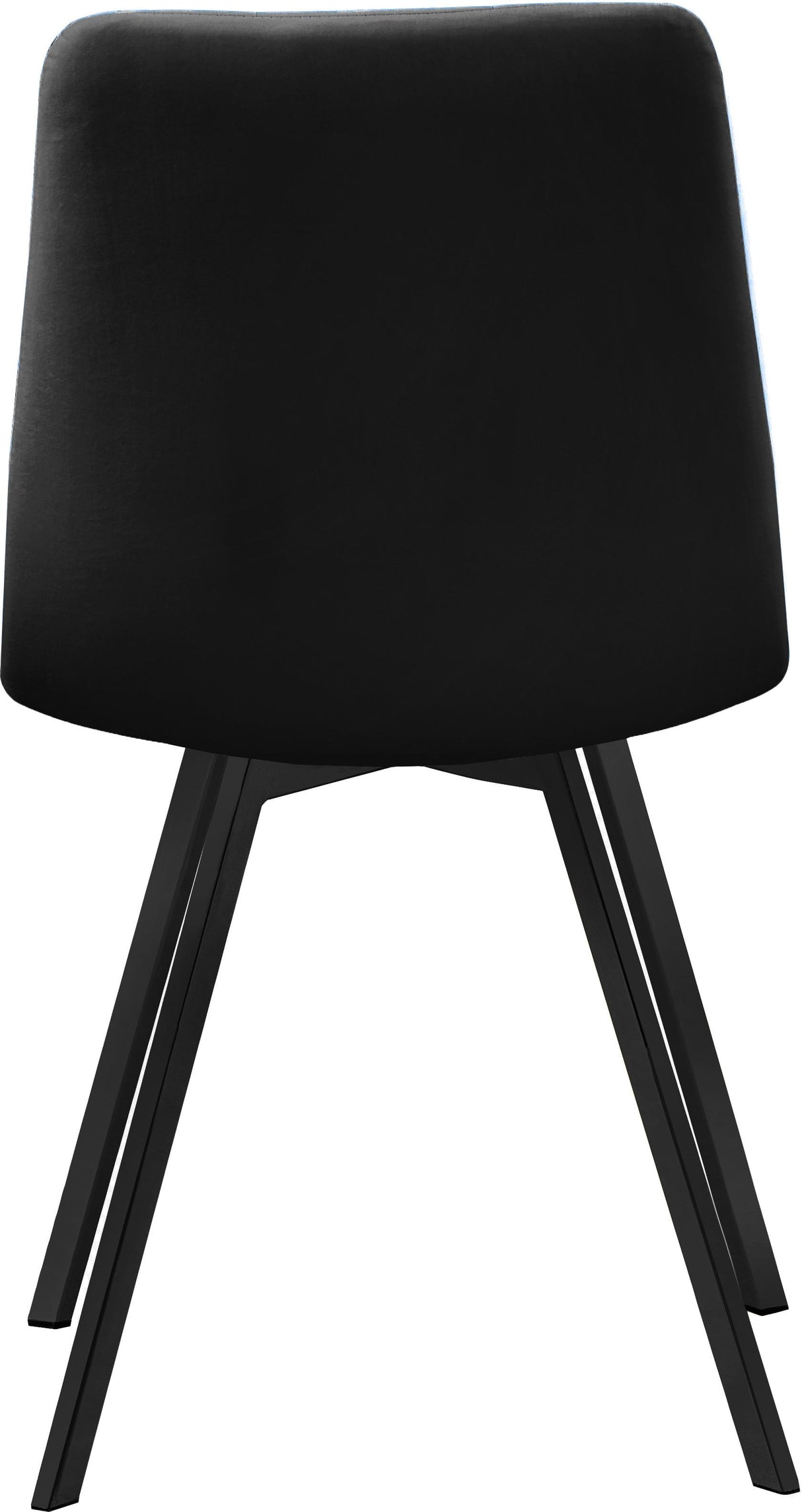 Annie Black Velvet Dining Chair - galleria furniture outlet