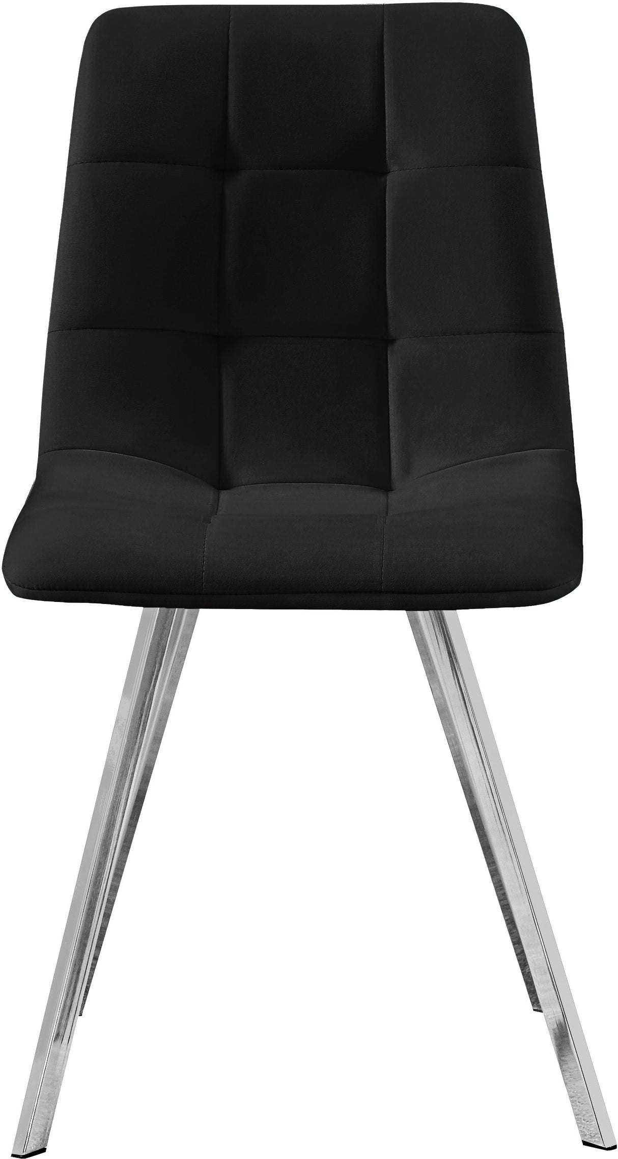 Annie Black Velvet Dining Chair - galleria furniture outlet