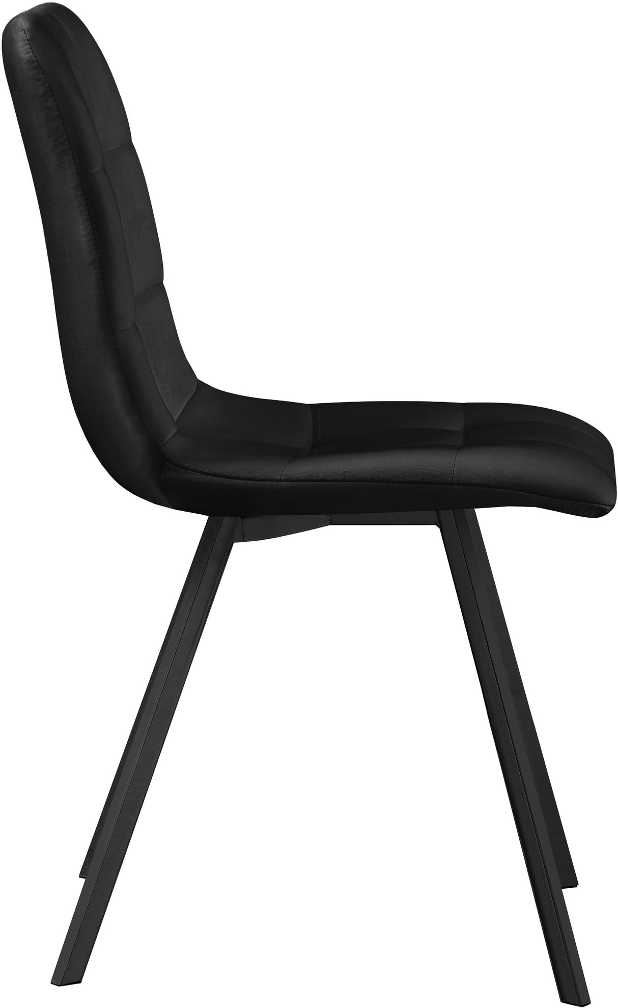 Annie Black Velvet Dining Chair - galleria furniture outlet