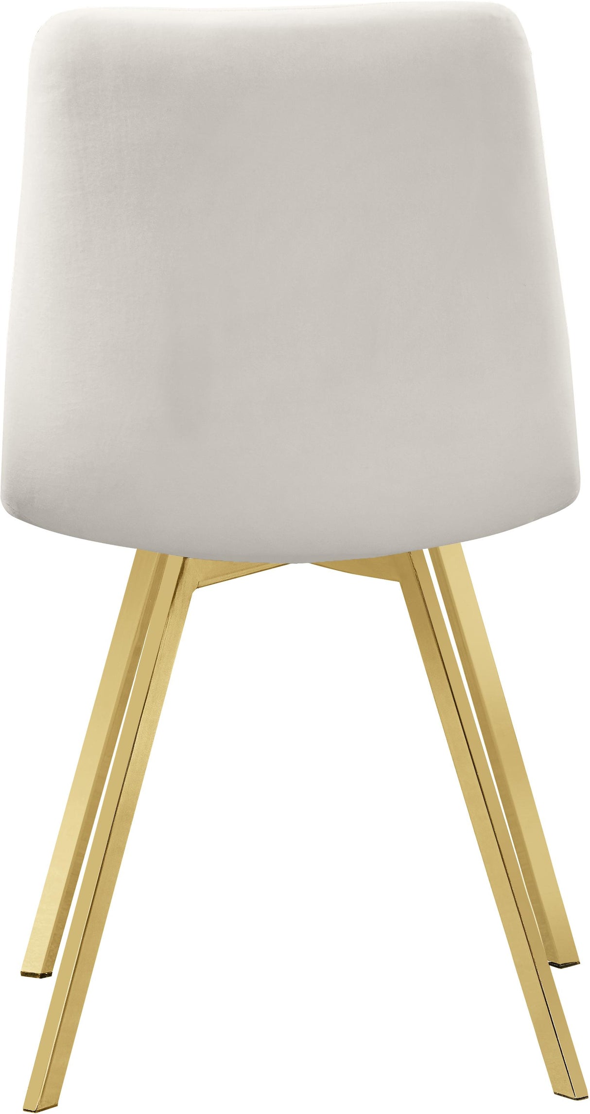 Annie Cream Velvet Dining Chair - galleria furniture outlet