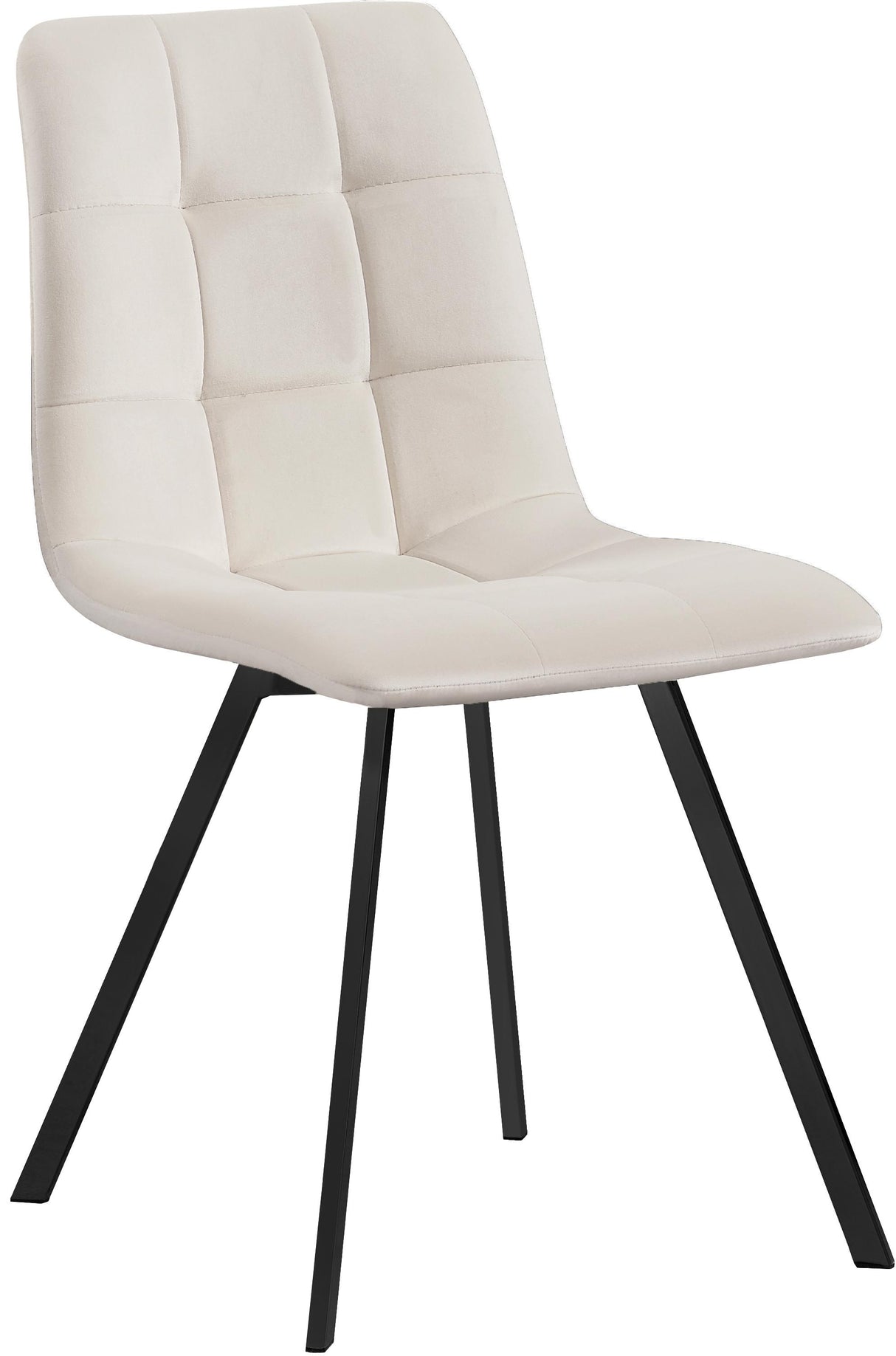 Annie Cream Velvet Dining Chair - galleria furniture outlet