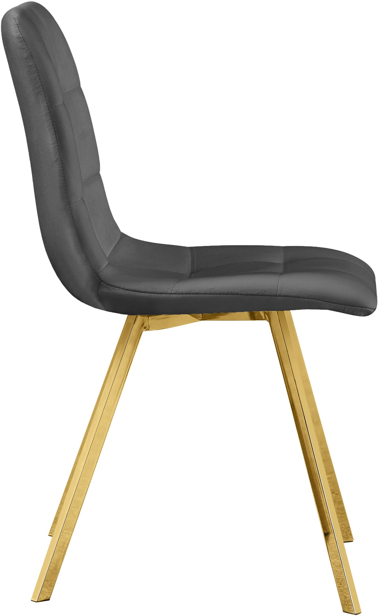 Annie Grey Velvet Dining Chair - galleria furniture outlet
