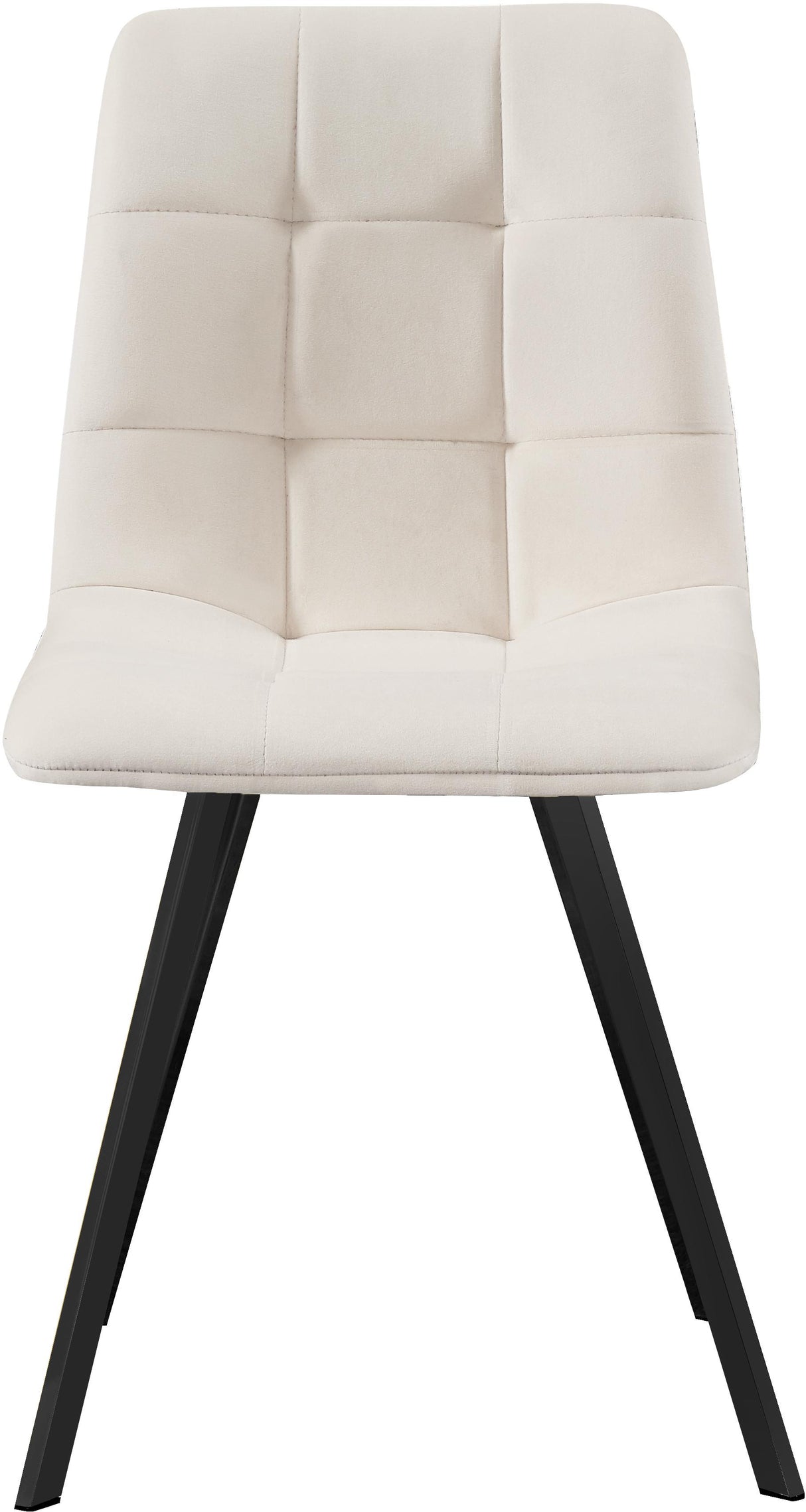 Annie Cream Velvet Dining Chair - galleria furniture outlet