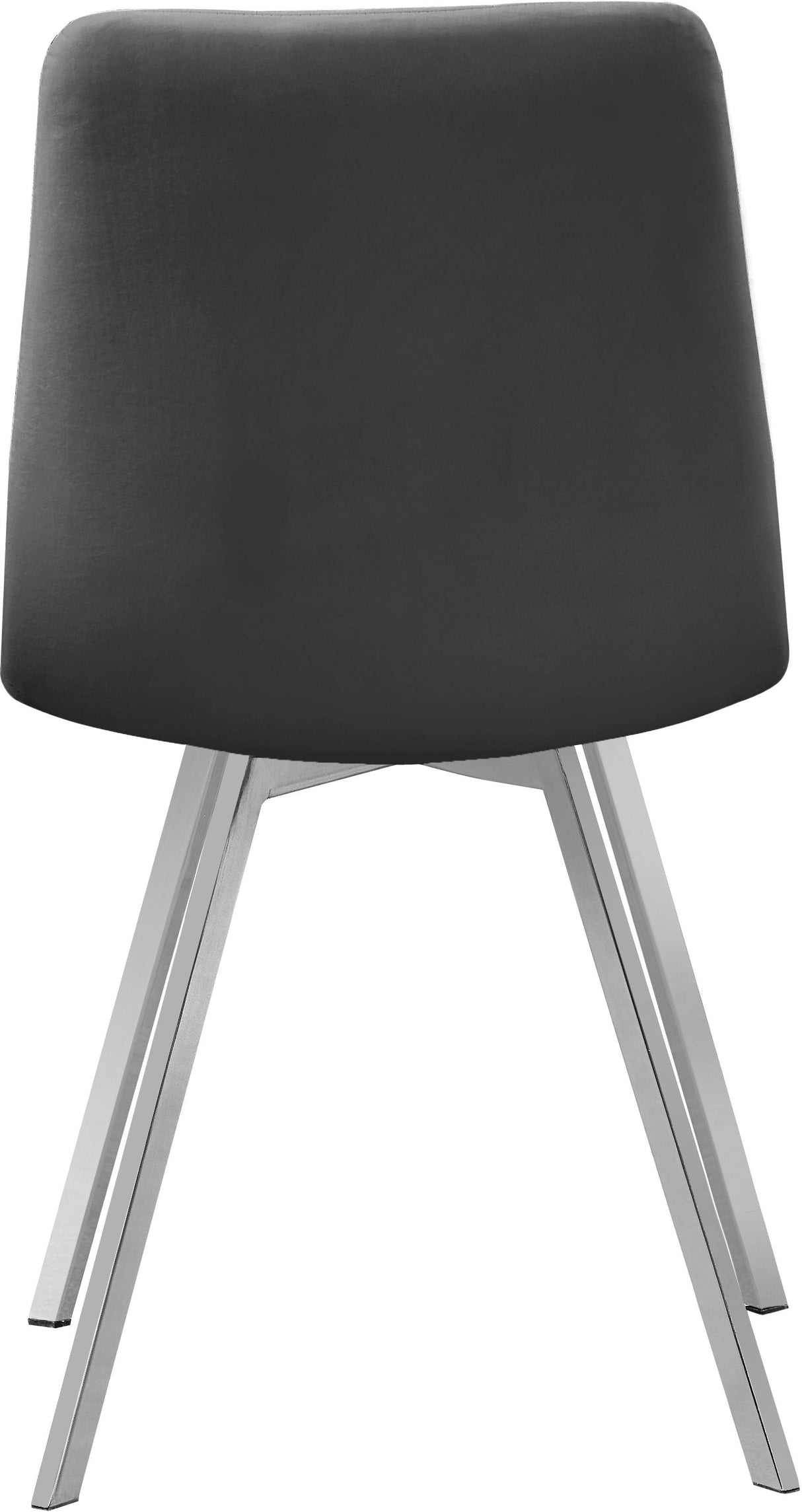 Annie Grey Velvet Dining Chair - galleria furniture outlet