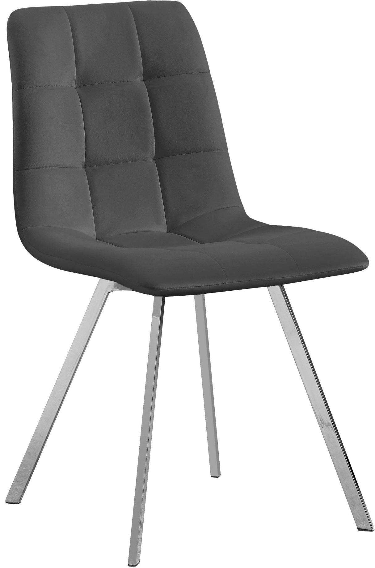 Annie Grey Velvet Dining Chair - galleria furniture outlet