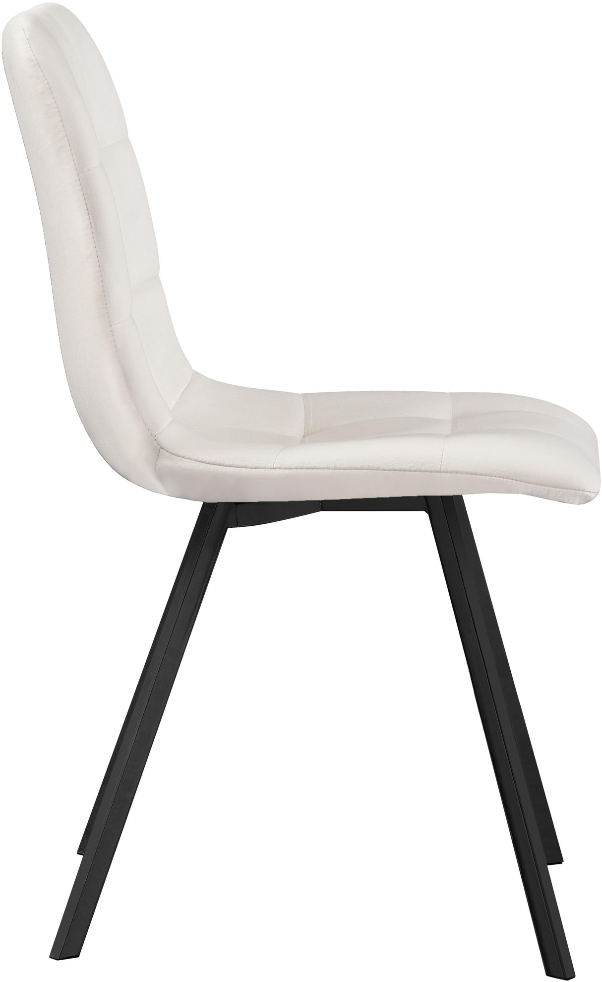 Annie Cream Velvet Dining Chair - galleria furniture outlet