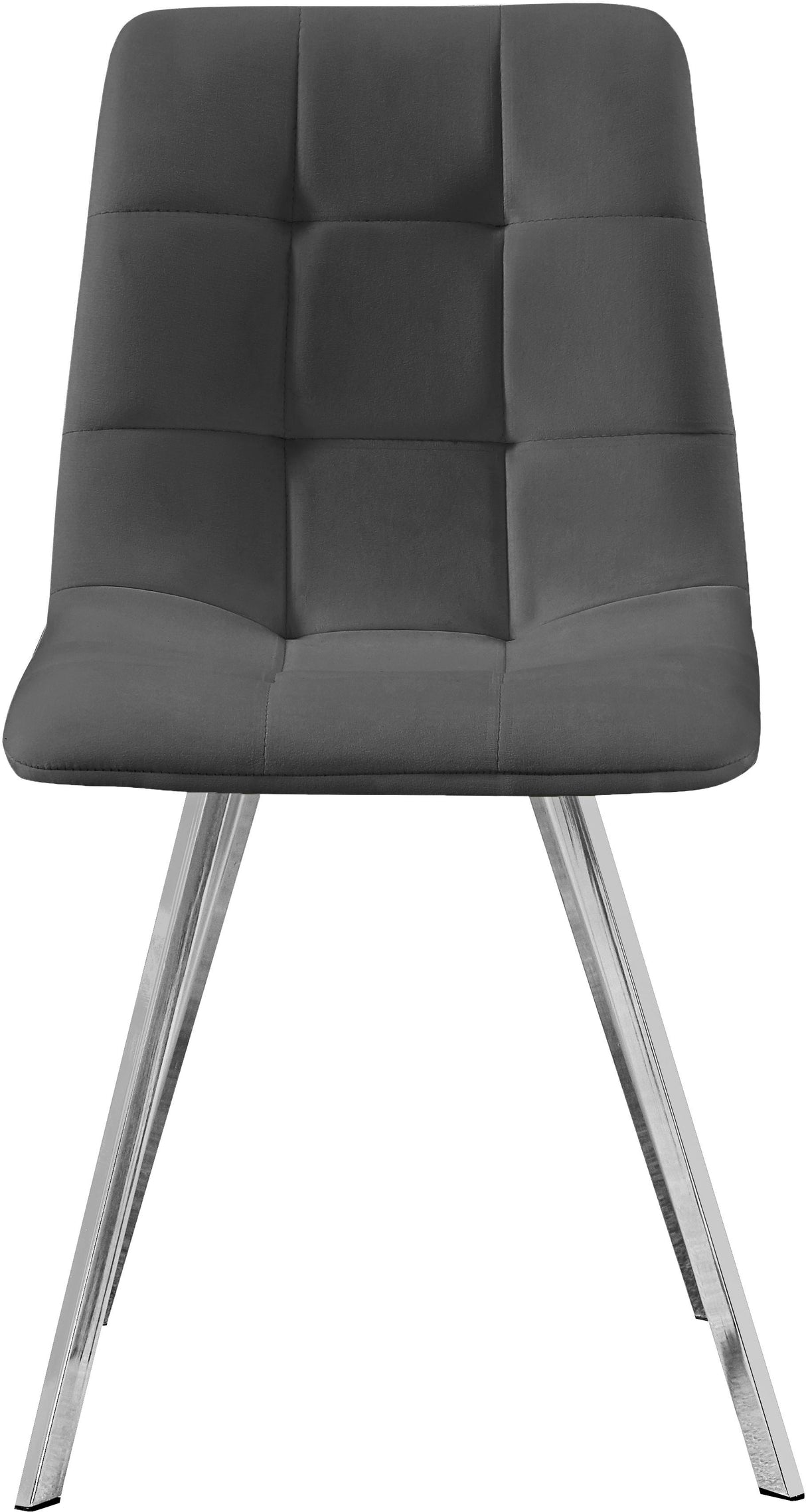 Annie Grey Velvet Dining Chair - galleria furniture outlet