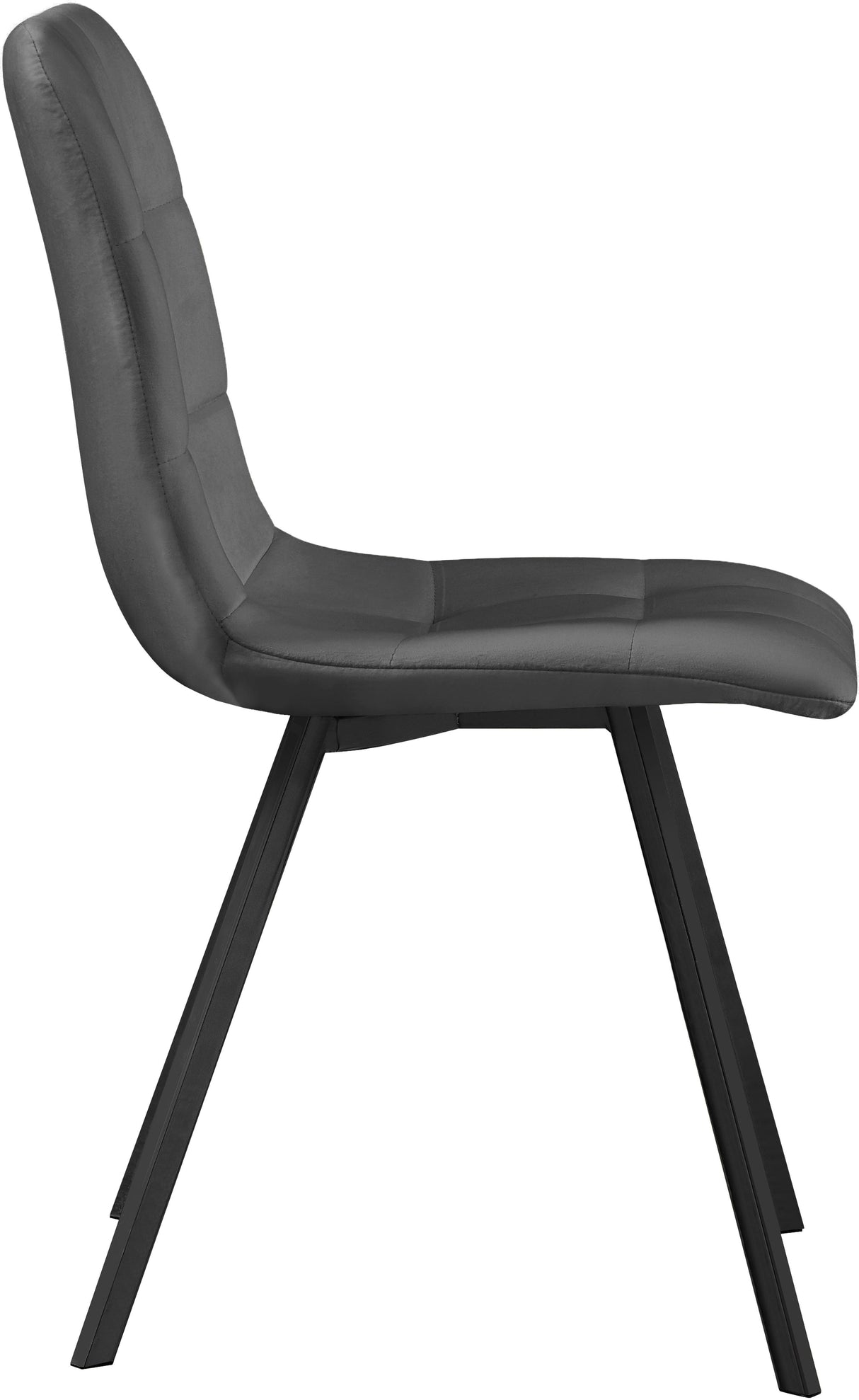 Annie Grey Velvet Dining Chair - galleria furniture outlet