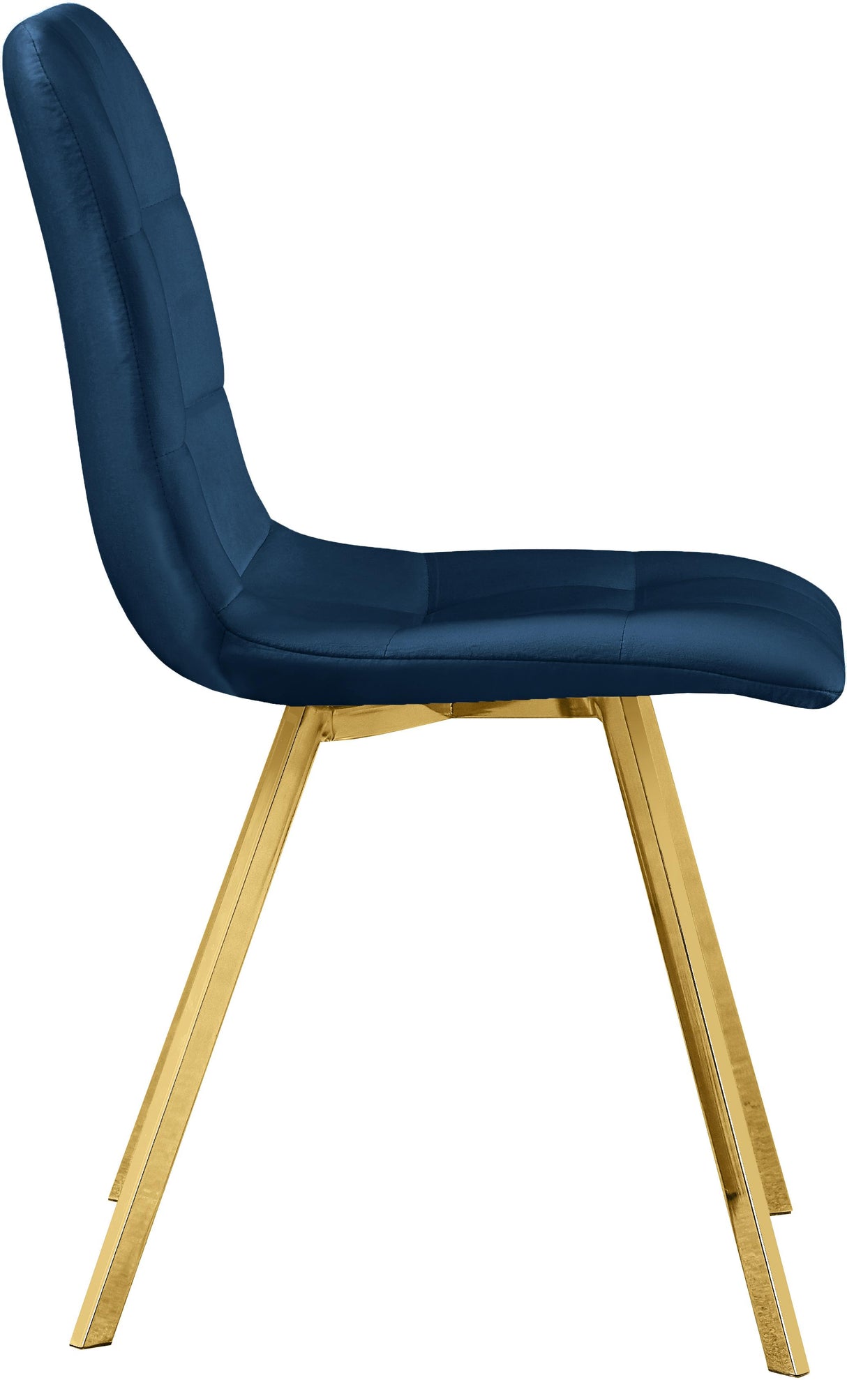 Annie Navy Velvet Dining Chair - galleria furniture outlet