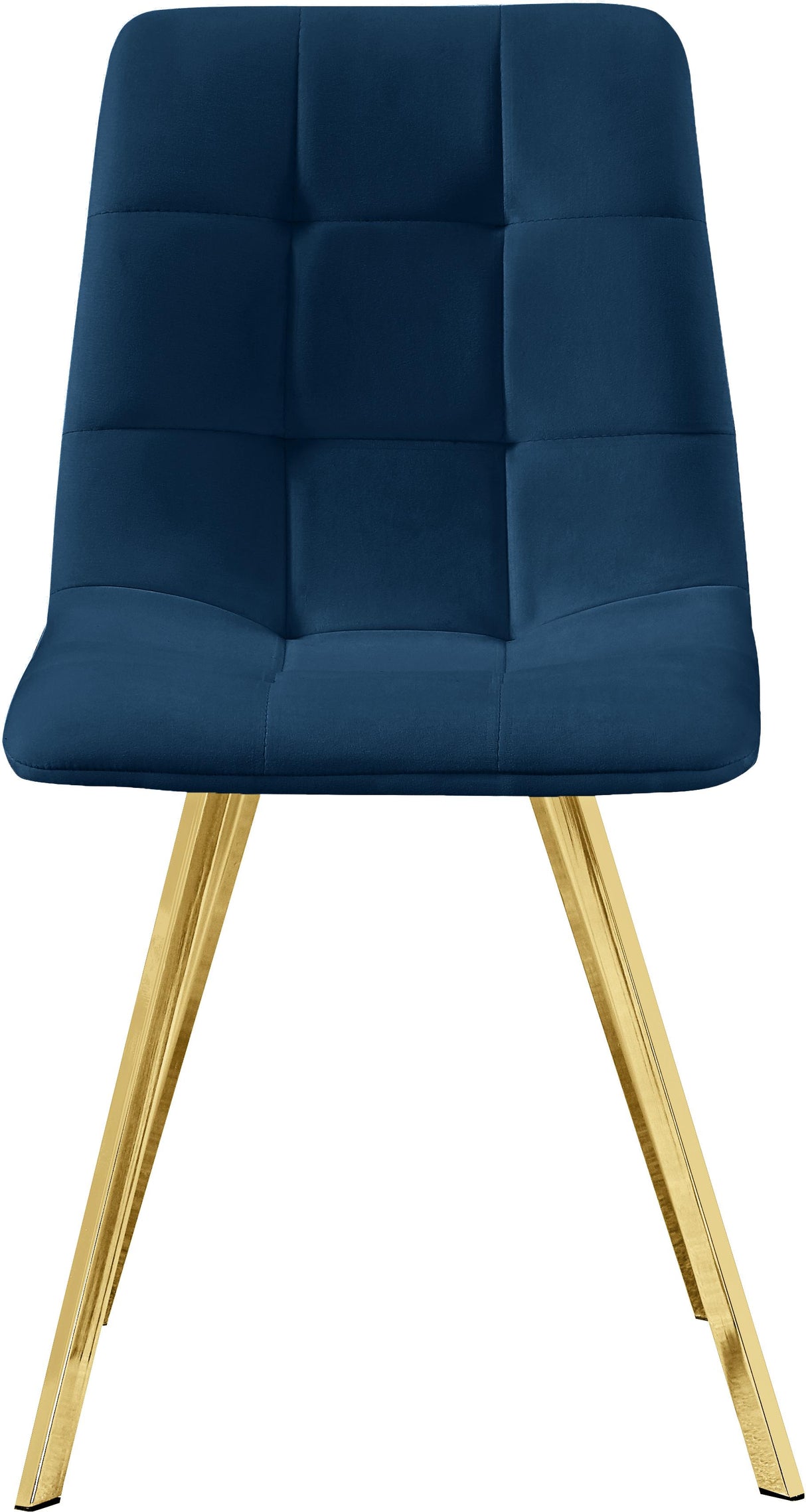 Annie Navy Velvet Dining Chair - galleria furniture outlet